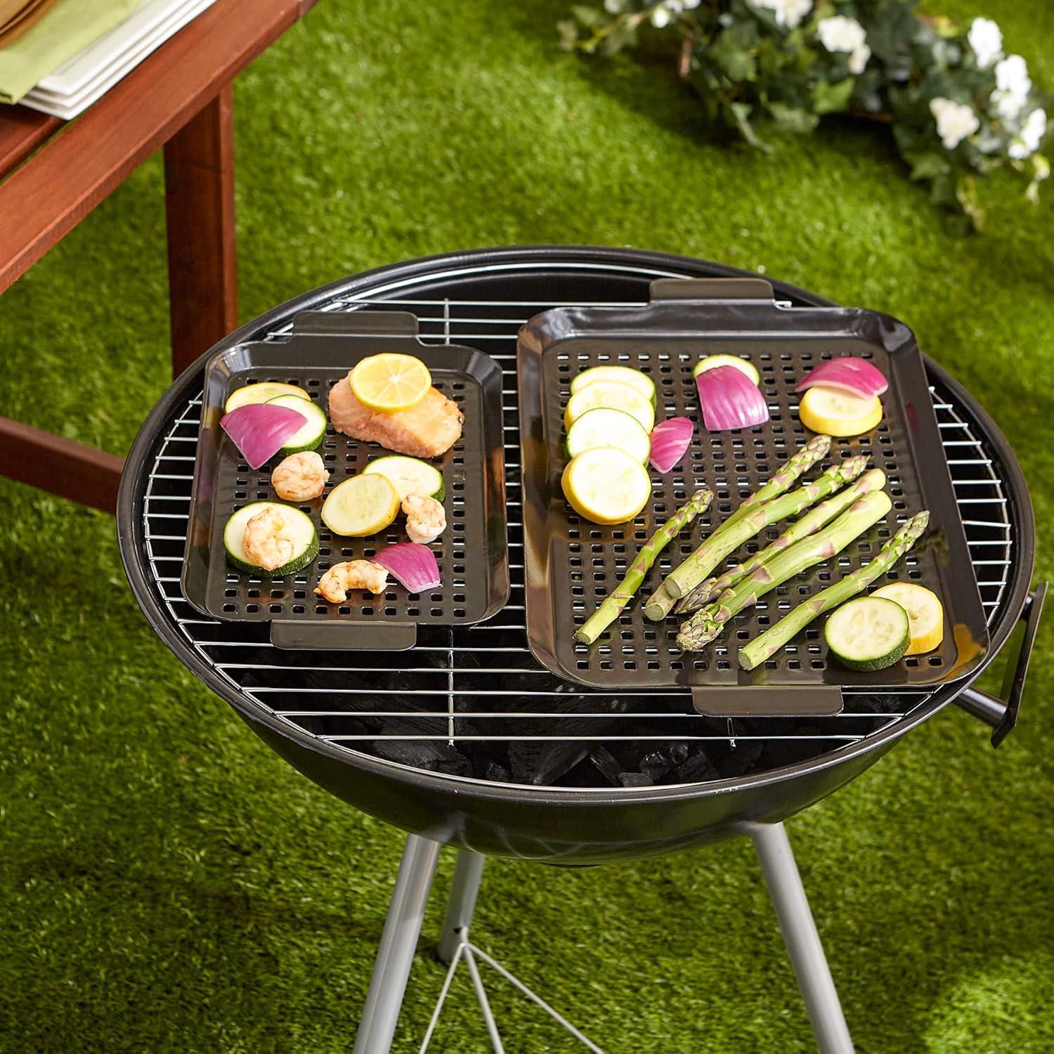 RSVP - Porcelain Coated Grill Topper - Image 2
