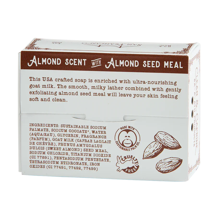 San Francisco Soap Company - Goat Milk Pressed Bar Soap, Almond - Image 3