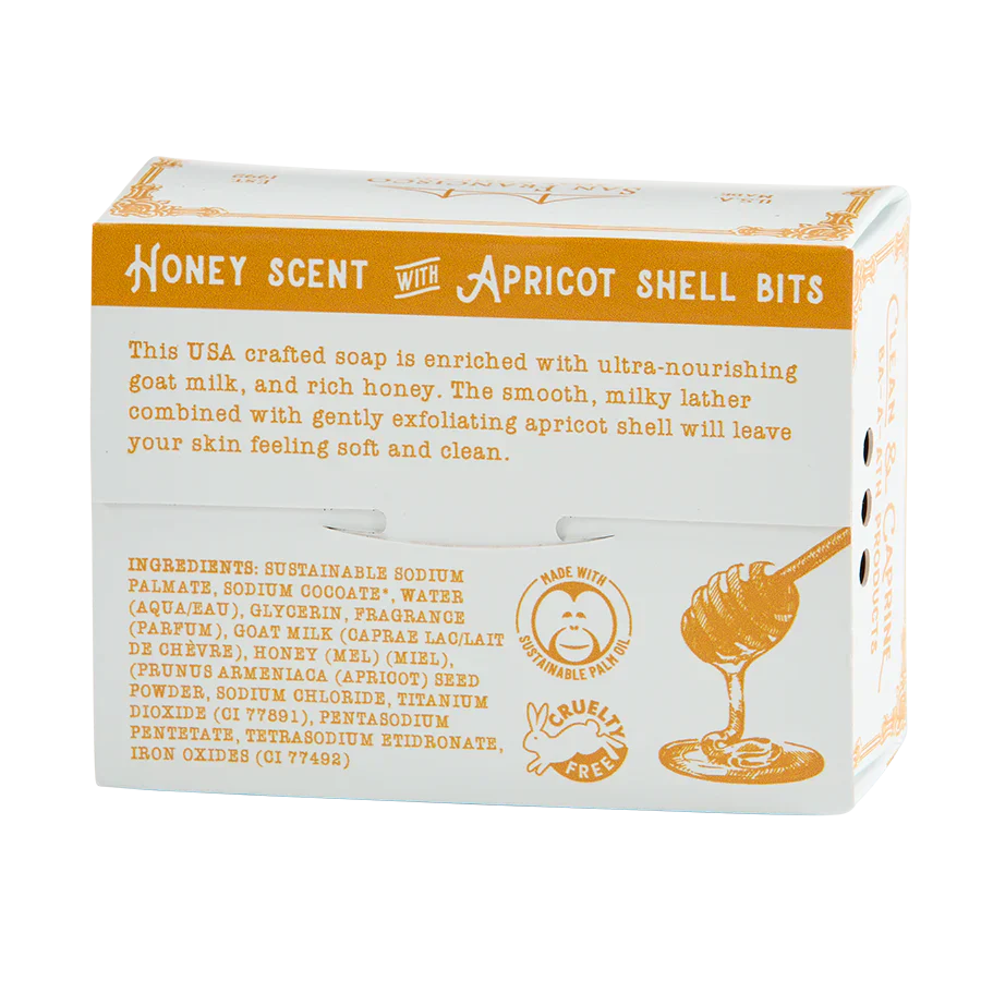 San Francisco Soap Company - Goat Milk Pressed Bar Soap, Honey Apricot - Image 3