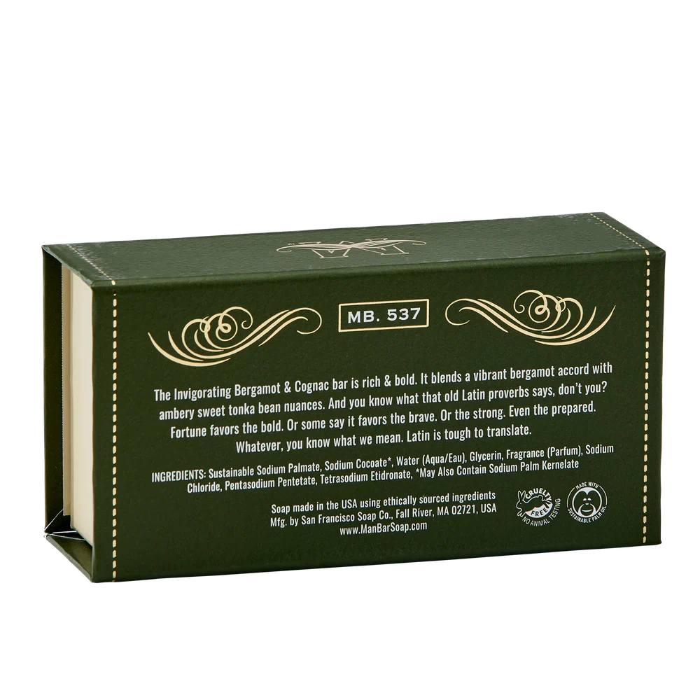 San Francisco Soap Company - Invigorating Man Bar, Bergamot Cognac - Image 3