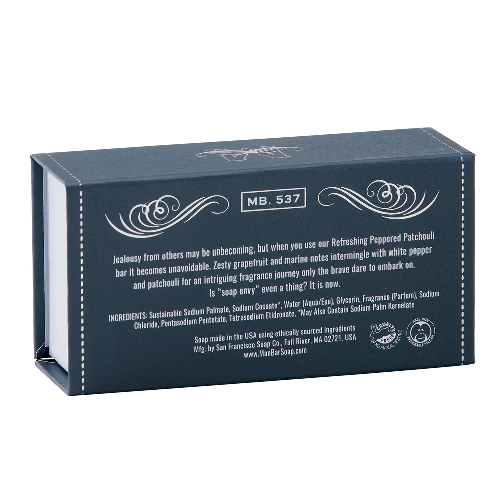 San Francisco Soap Company - Refreshing Man Bar, Peppered Patchouli - Image 3