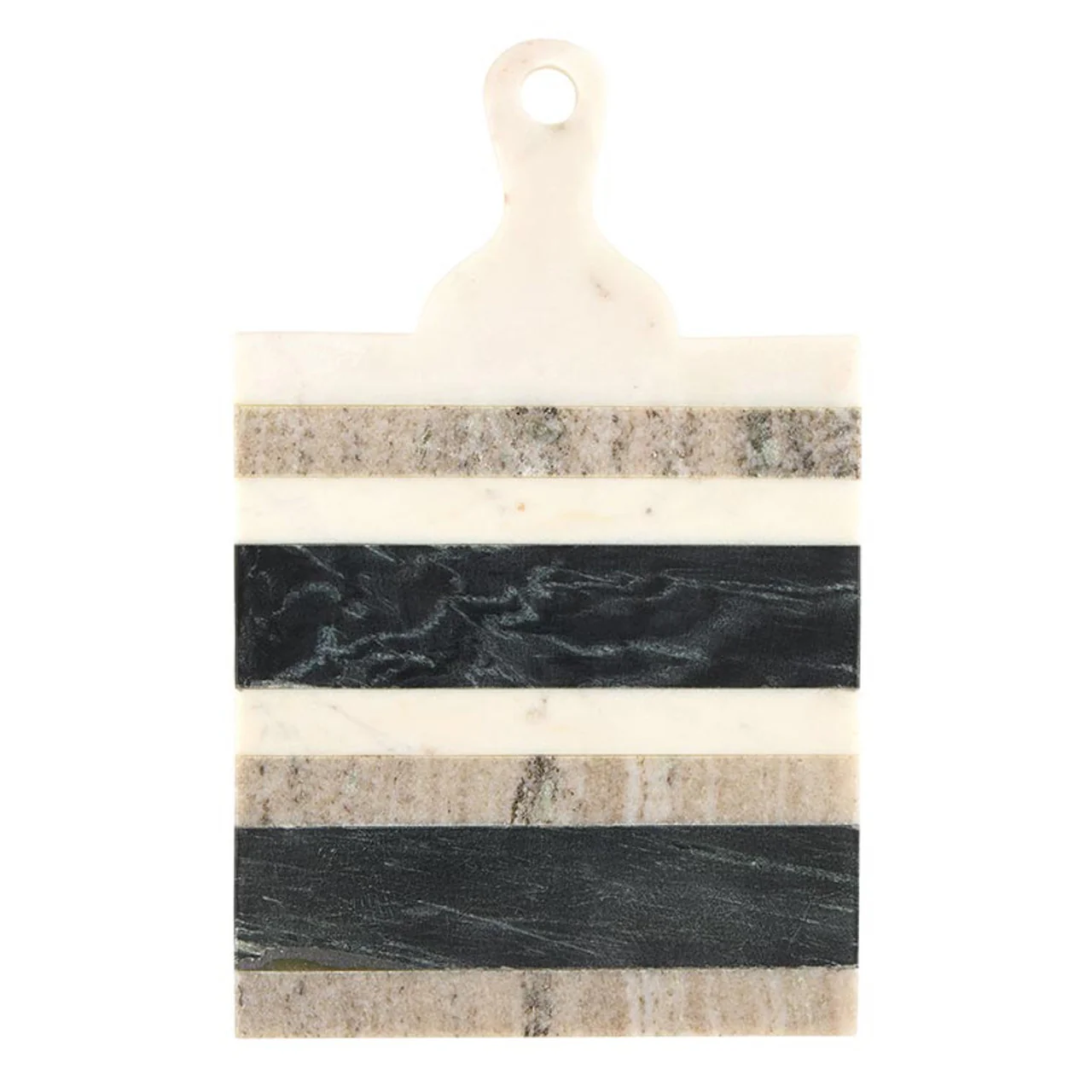 Santa Barbara - Stripe Marble Board with Handle