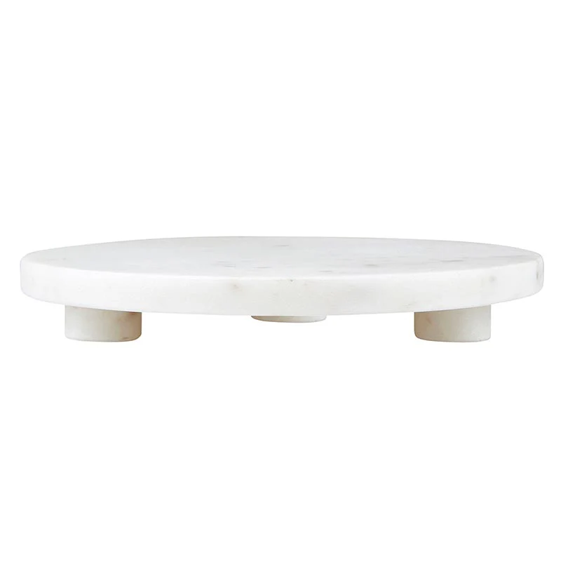 Santa Barbara - Round Marble Footed Tray - Image 3