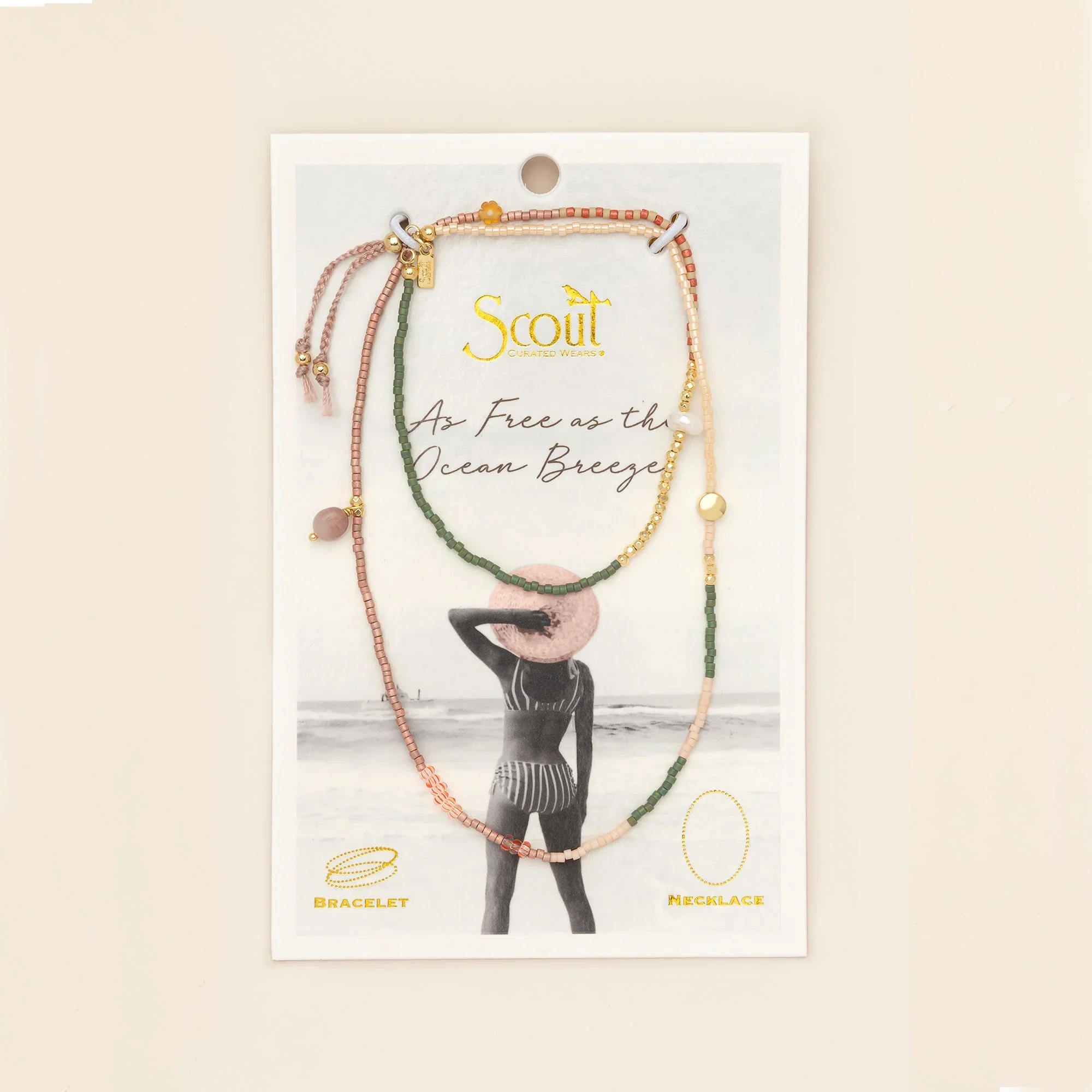 Scout - Mixed Media Wrap, As Free As the Ocean Breeze