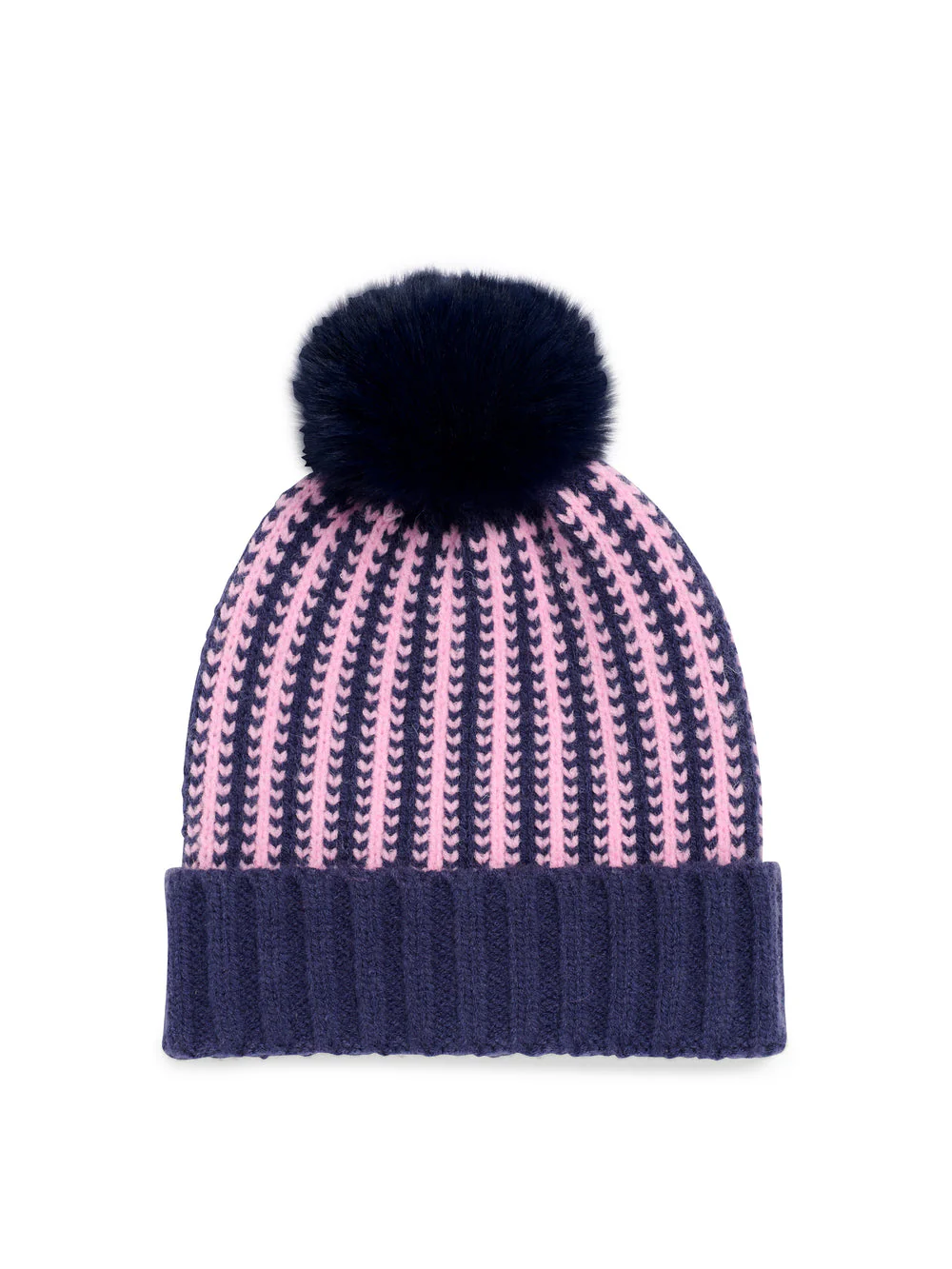 Shiraleah - Hadley Beanie, Navy & Pink