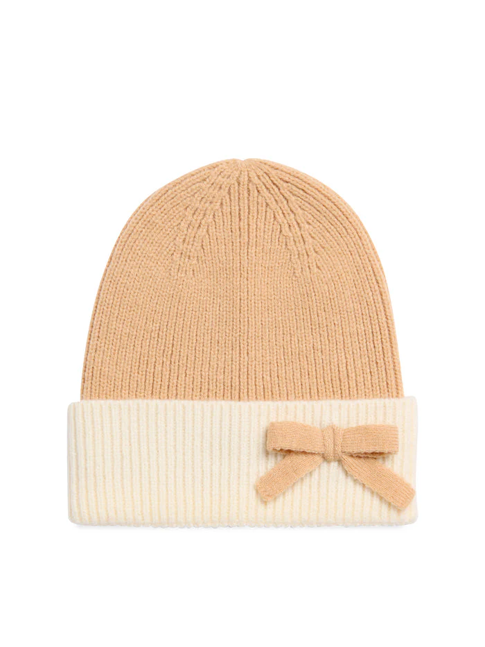 Shiraleah - Mia Beanie, Beige & Ivory