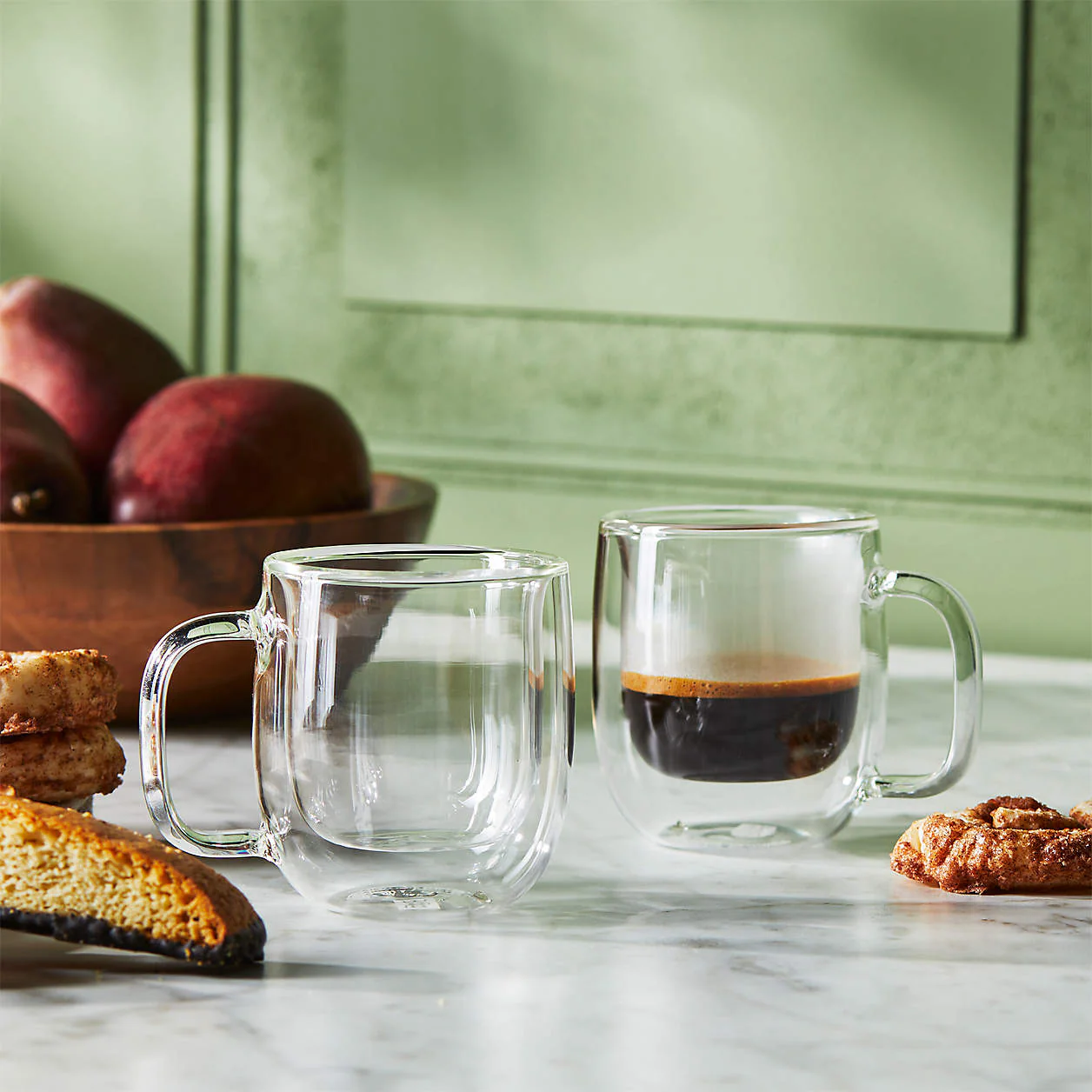 Sorrento - Double-Wall Glass Espresso Mug Set - Image 4