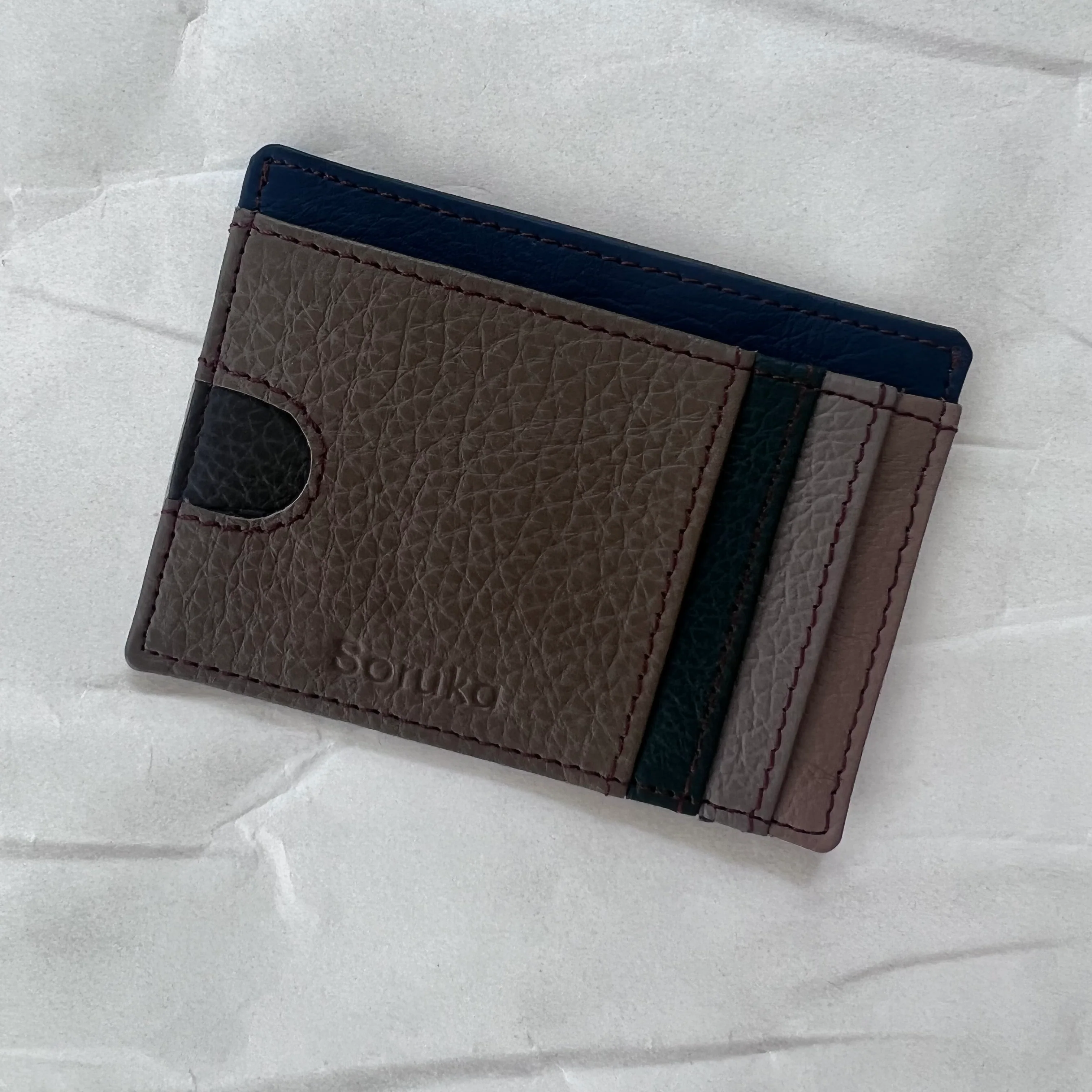 Soruka - Axel Card Slot Wallet, Driftwood