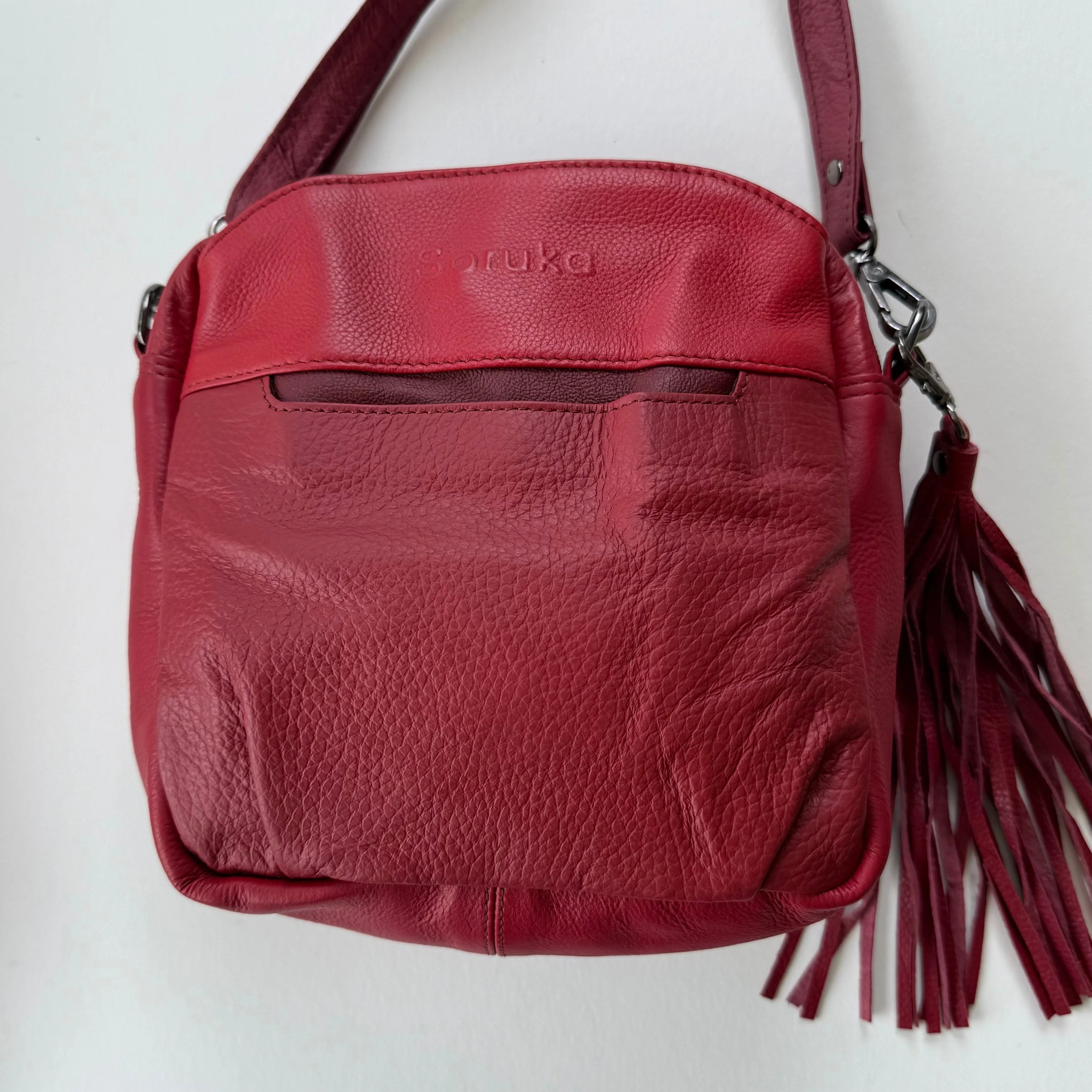 Soruka - Bridget Medium Crossbody, Crimson