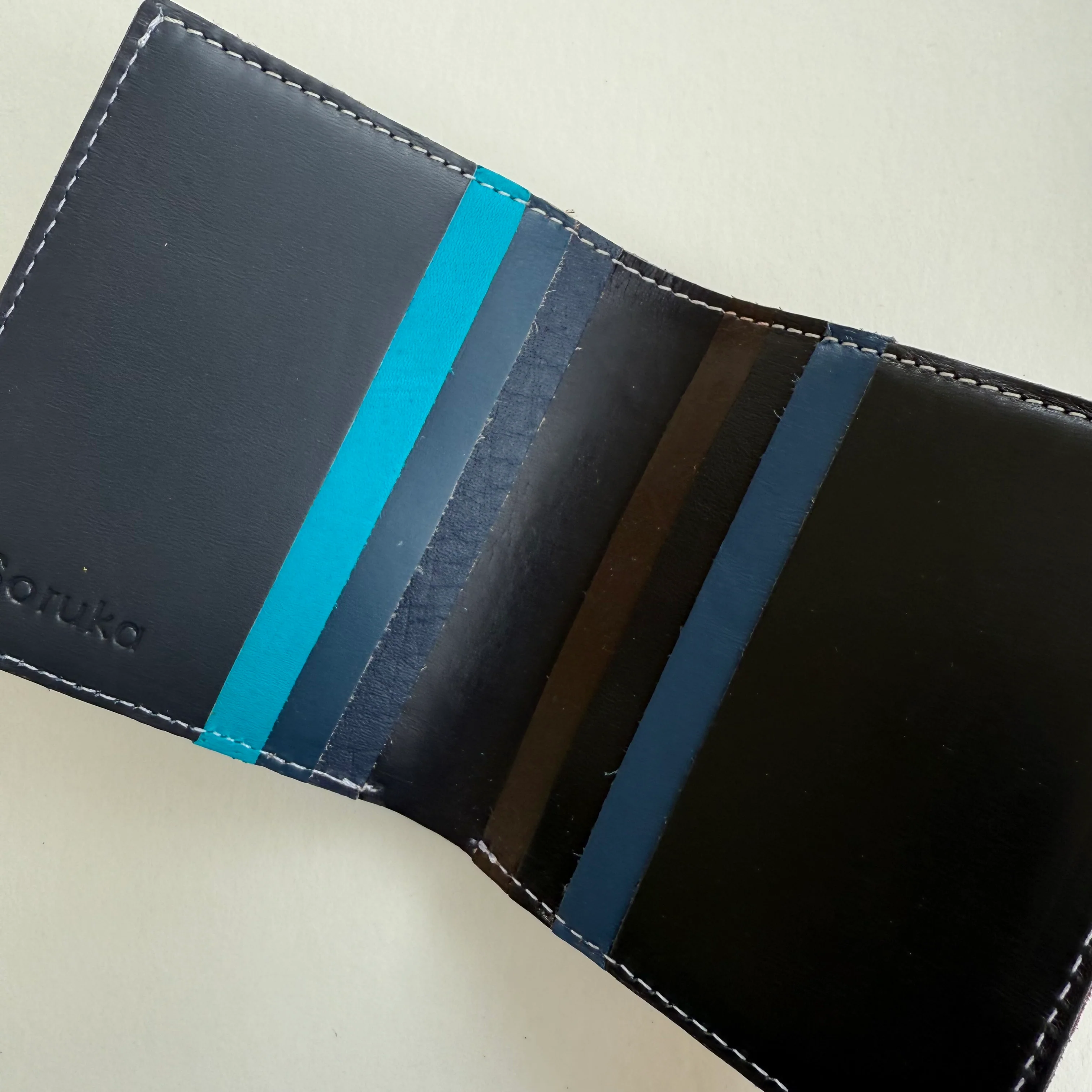 Soruka - Eli Bi-fold Wallet, Black & Grey - Image 3