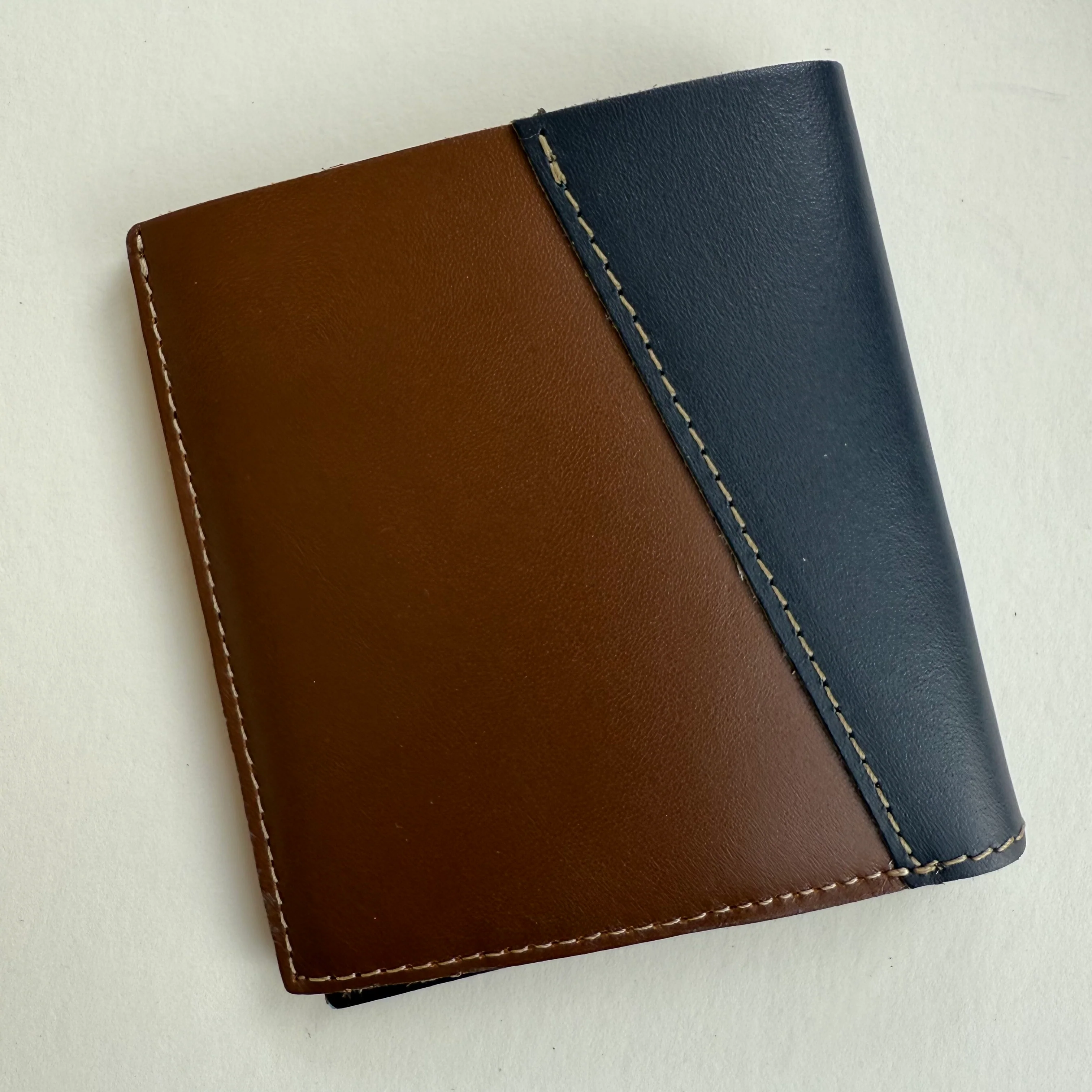 Soruka - Eli Bi-fold Wallet, Brown & Navy - Image 2