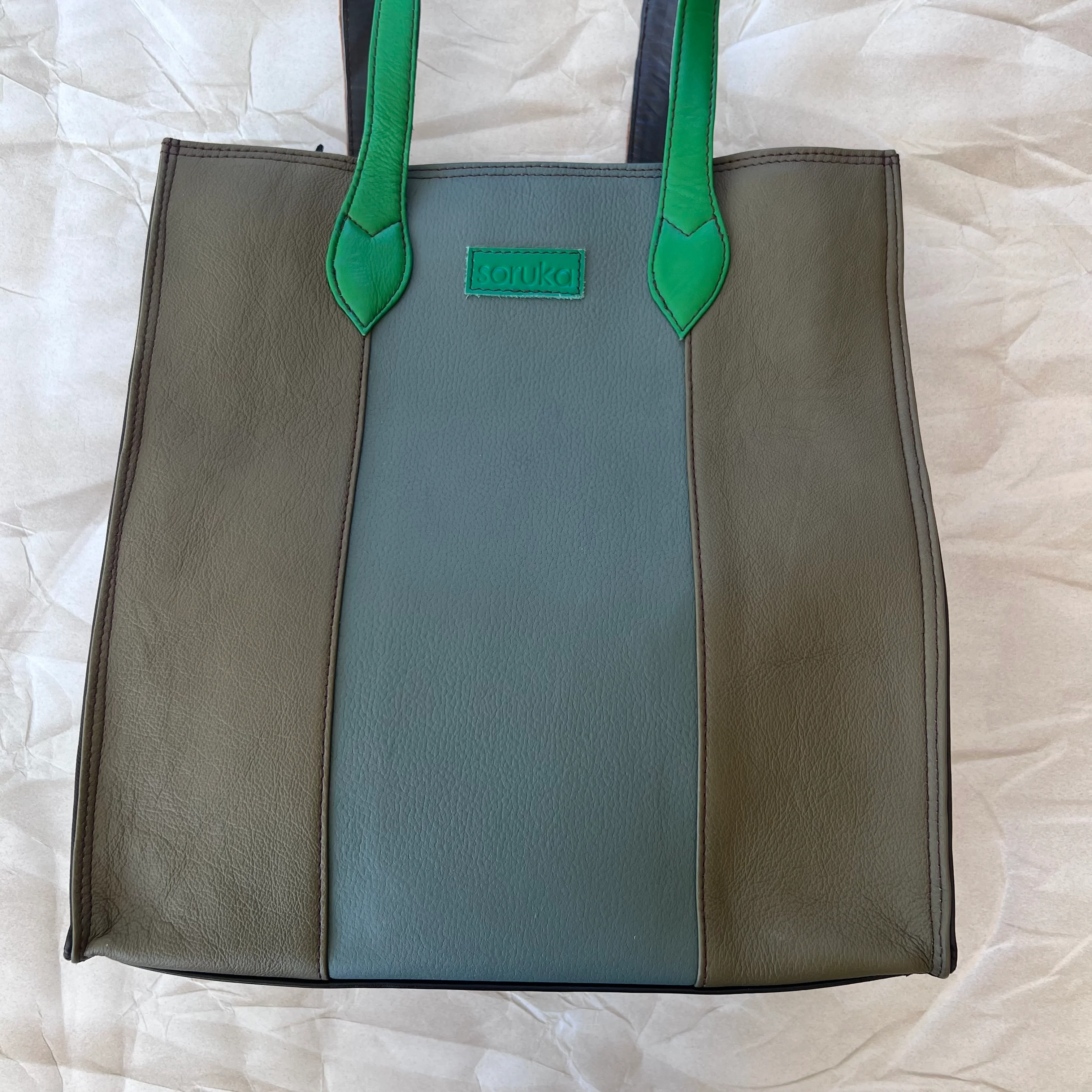 Soruka - Giselle Tote, Camel & Sage - Image 4