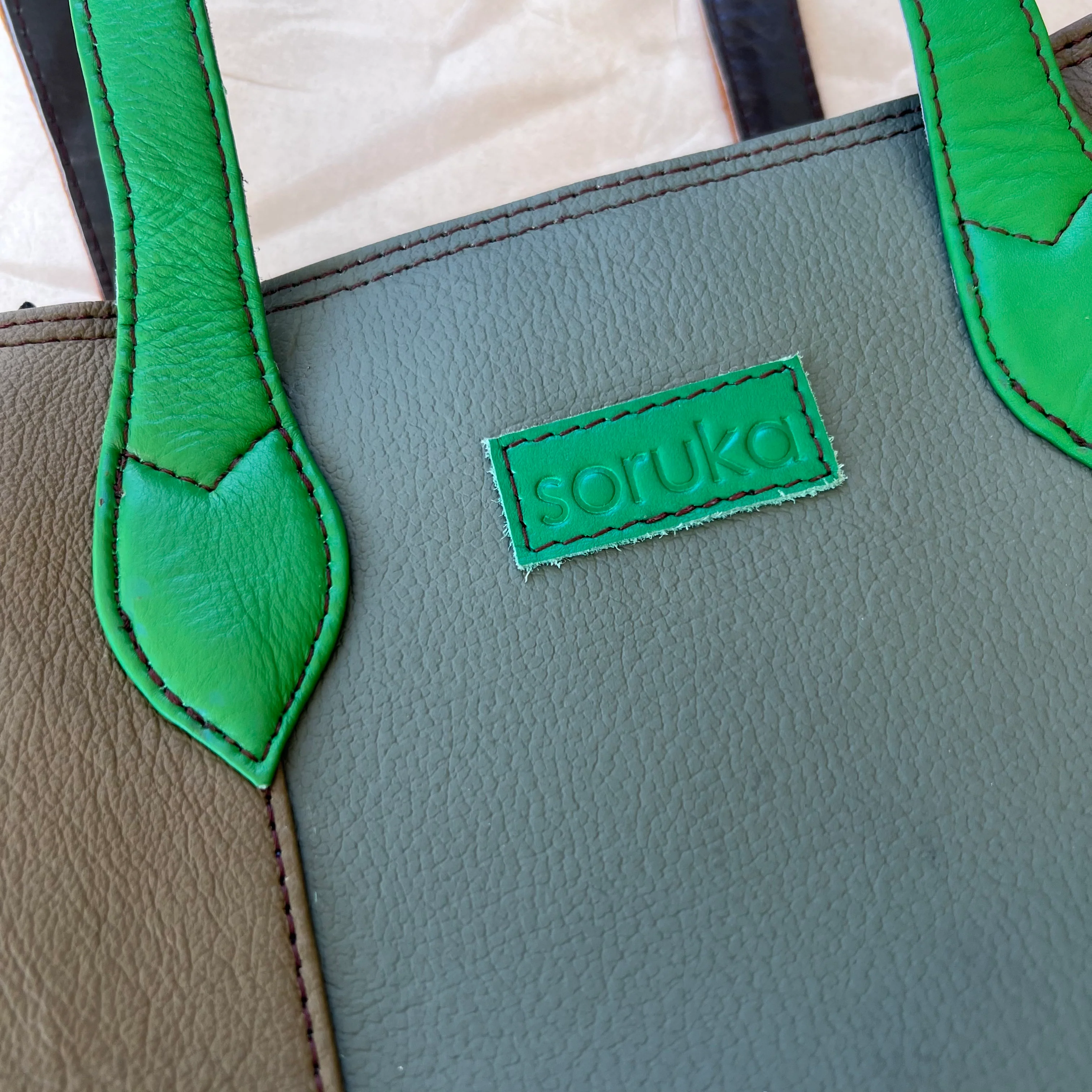 Soruka - Giselle Tote, Camel & Sage - Image 5