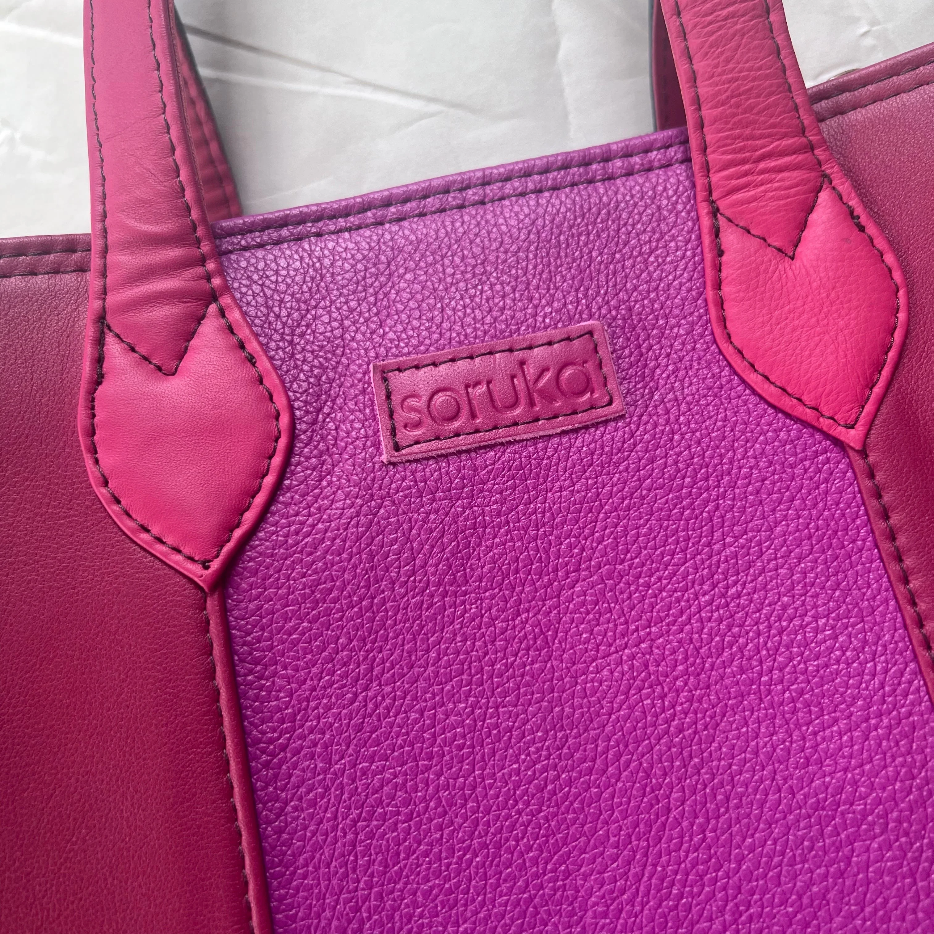Soruka - Giselle Tote, Cerulean & Raspberry - Image 5