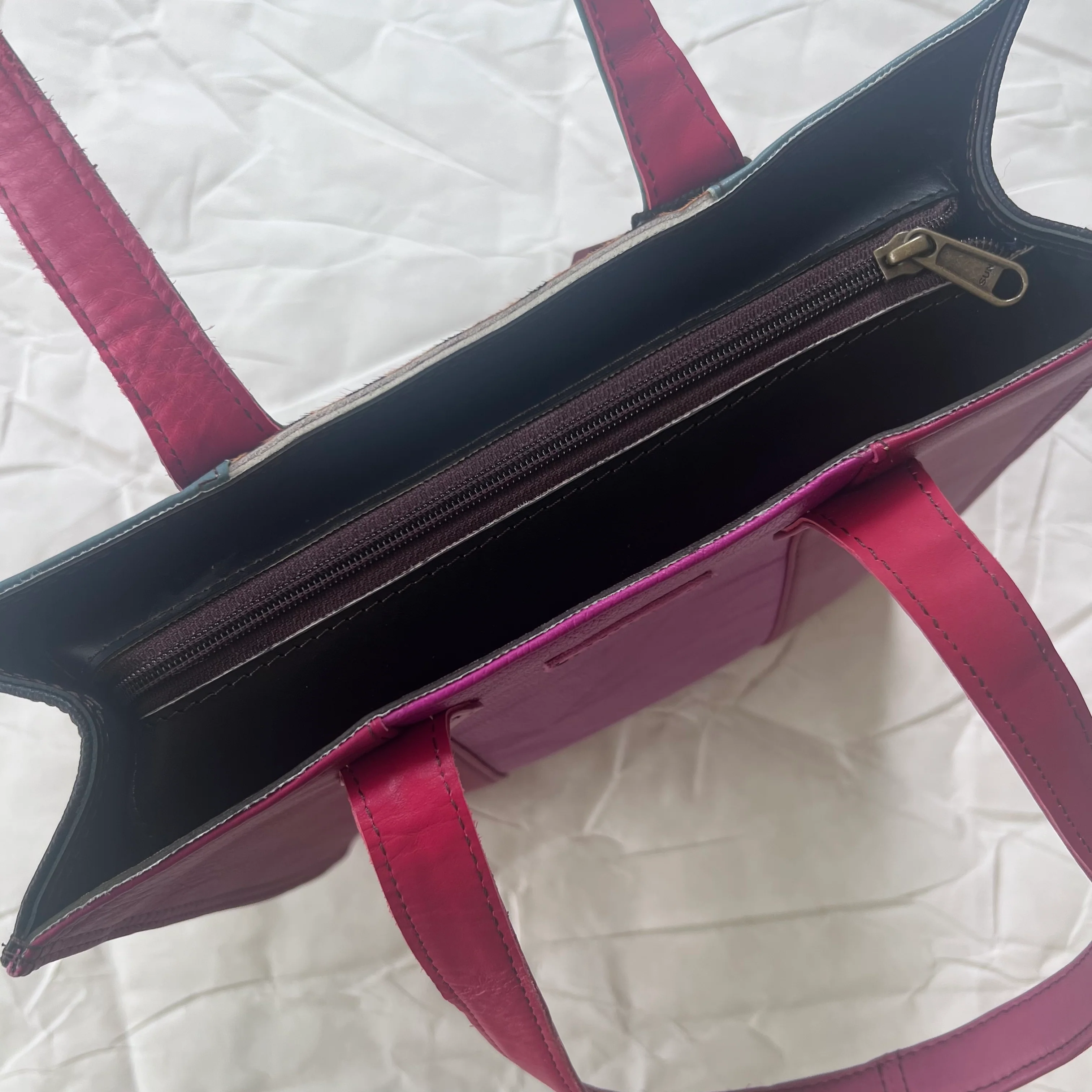 Soruka - Giselle Tote, Peacock & Cranberry - Image 6