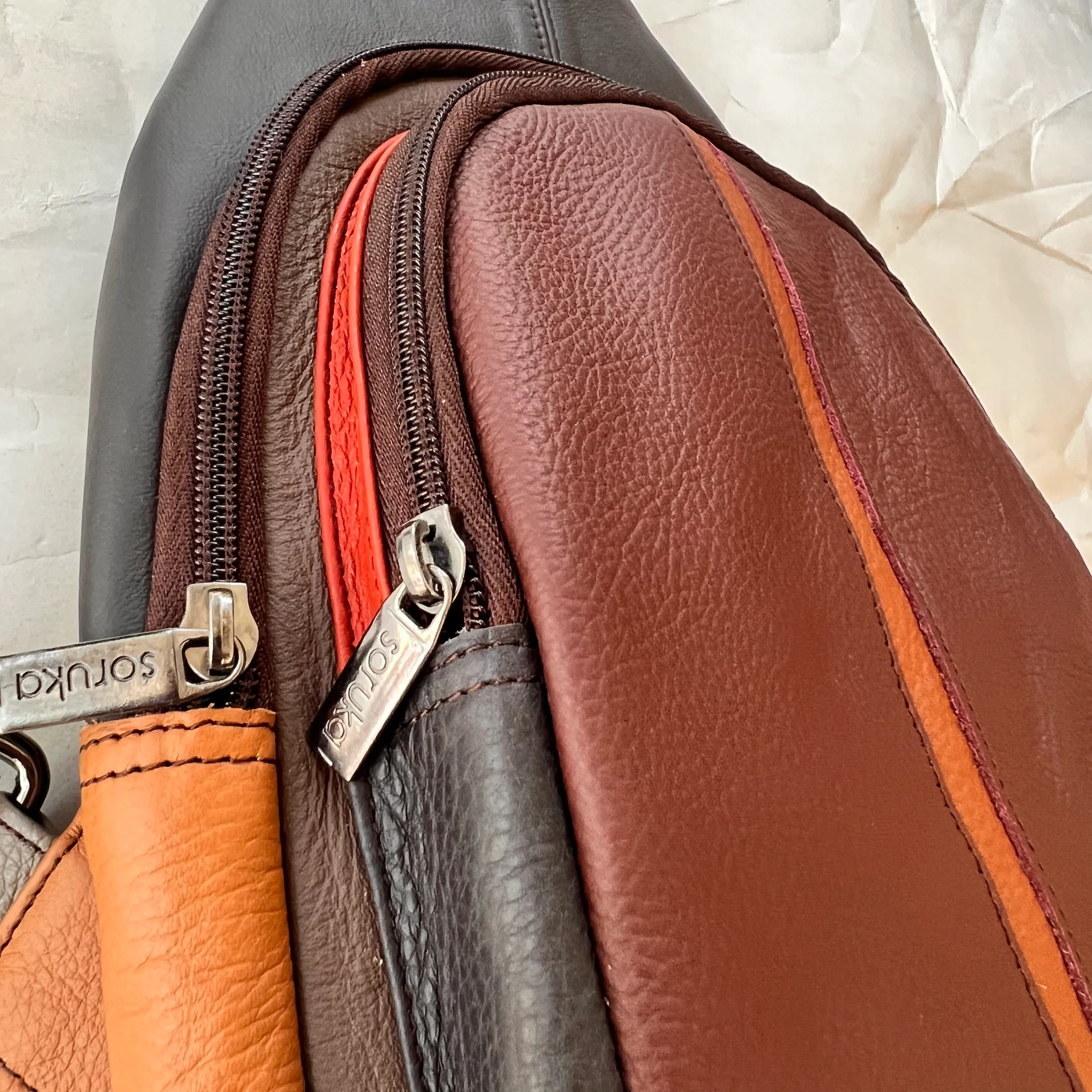 Soruka - Gregg Sling Bag, Burgundy - Image 2