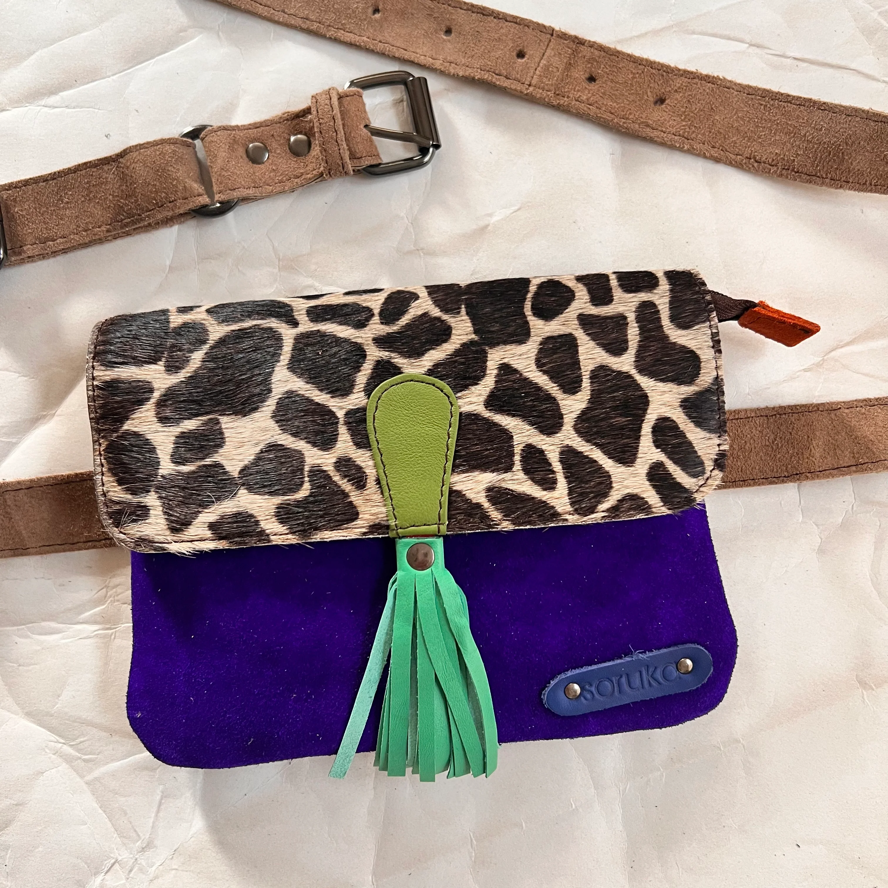 Soruka - Juliette Belt Bag, Green Tassel