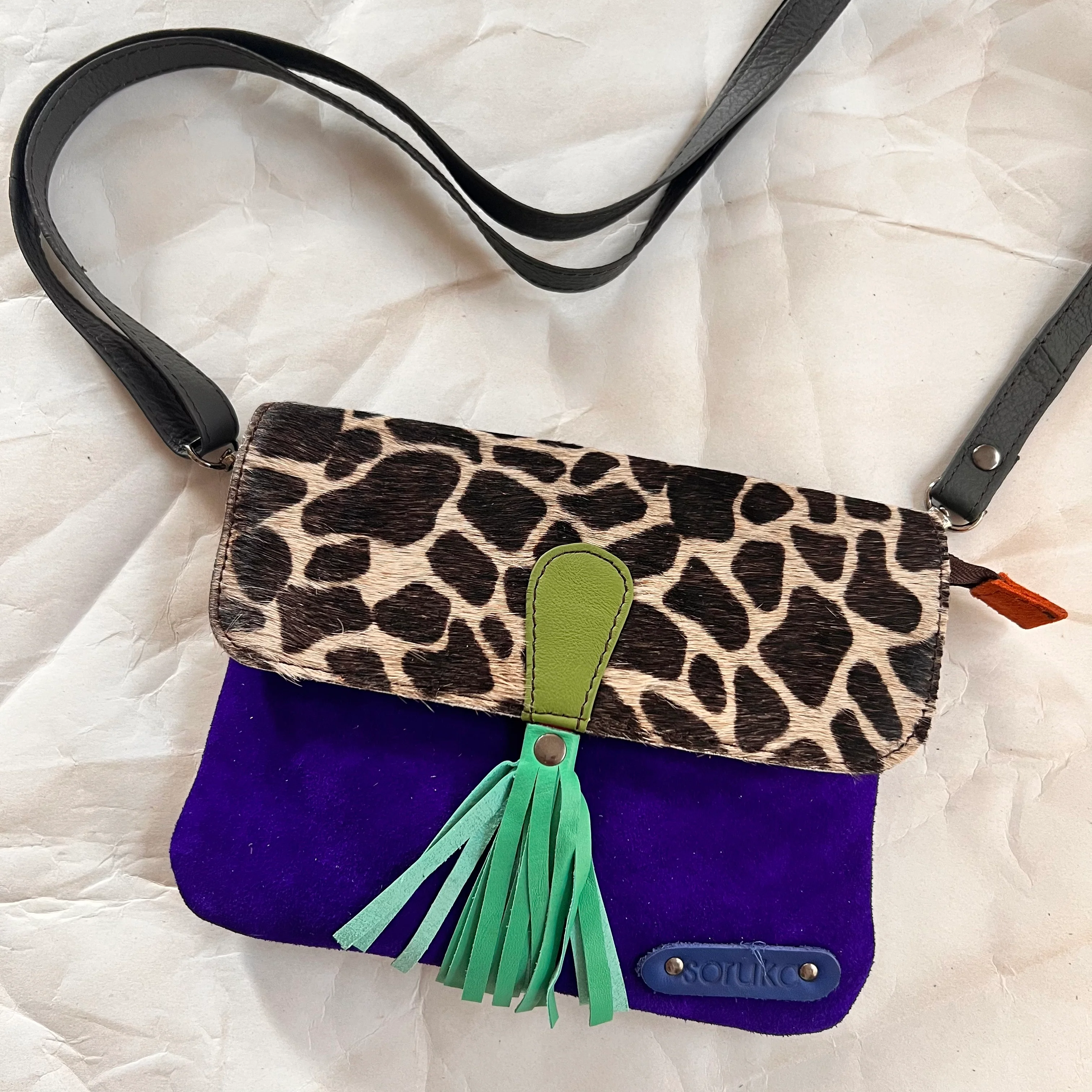 Soruka - Juliette Belt Bag, Green Tassel - Image 4