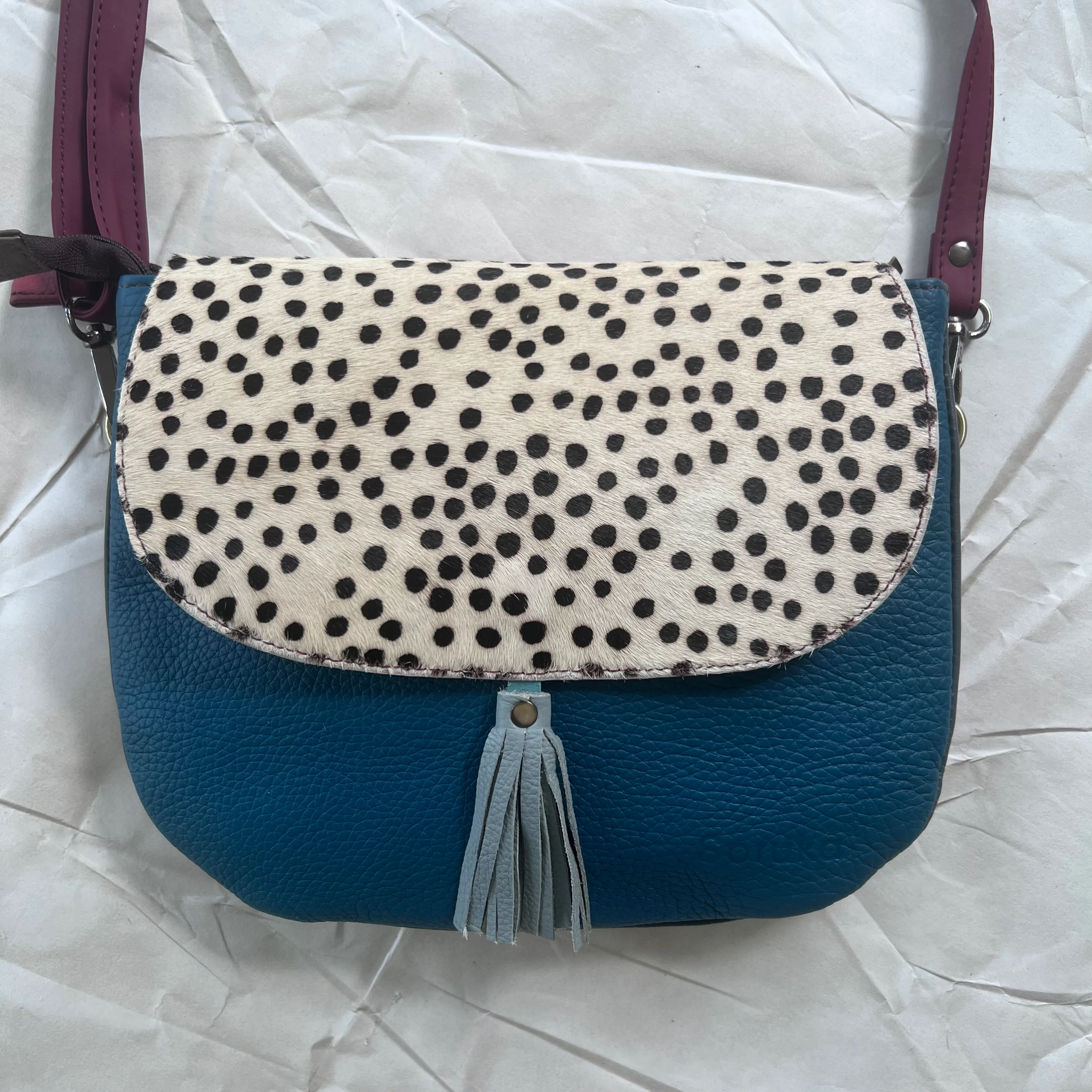 Soruka - Lola Reversible Crossbody, Blue Tassel