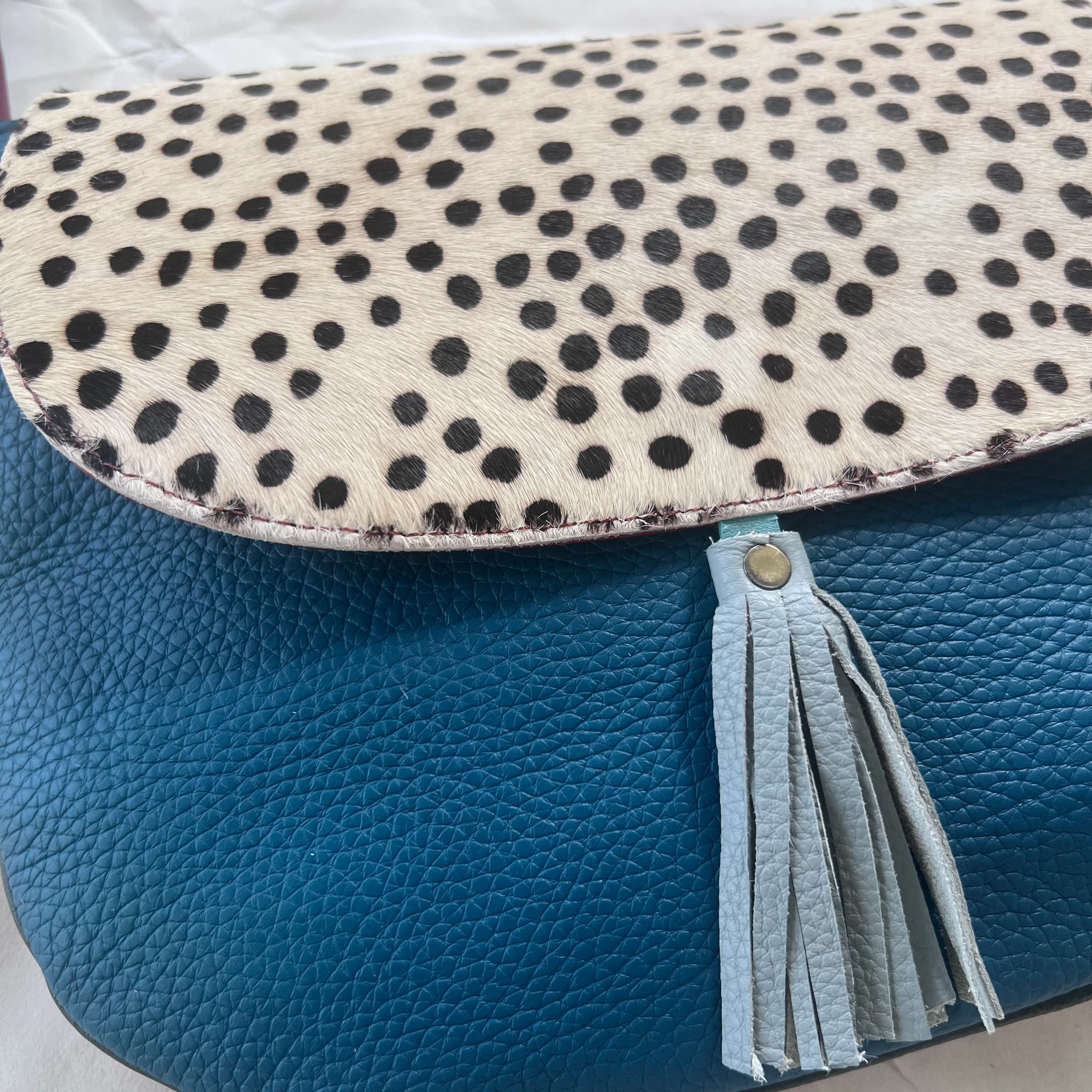 Soruka - Lola Reversible Crossbody, Blue Tassel - Image 2