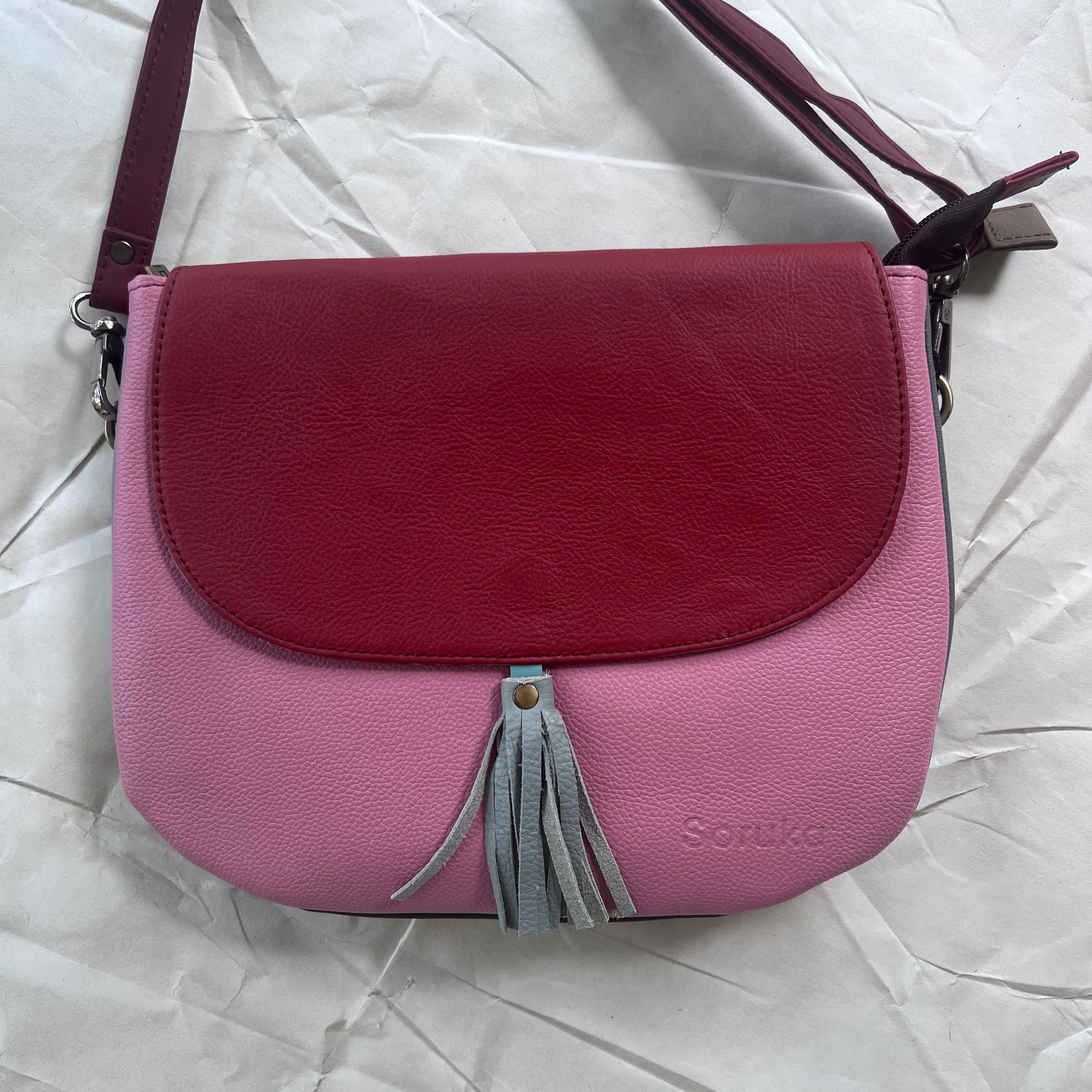Soruka - Lola Reversible Crossbody, Blue Tassel - Image 3