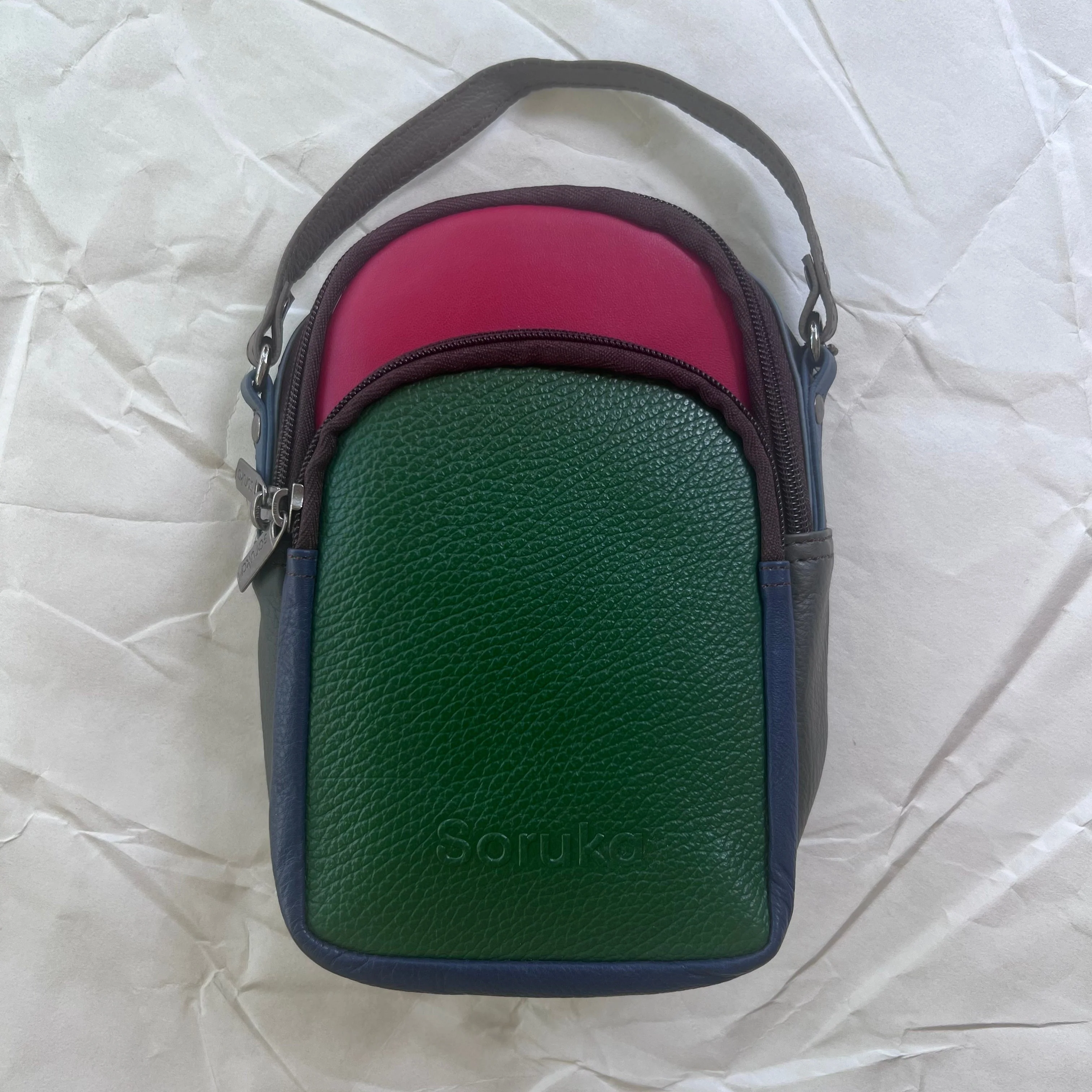 Soruka - Ruth Small Backpack Crossbody, Berry & Forest