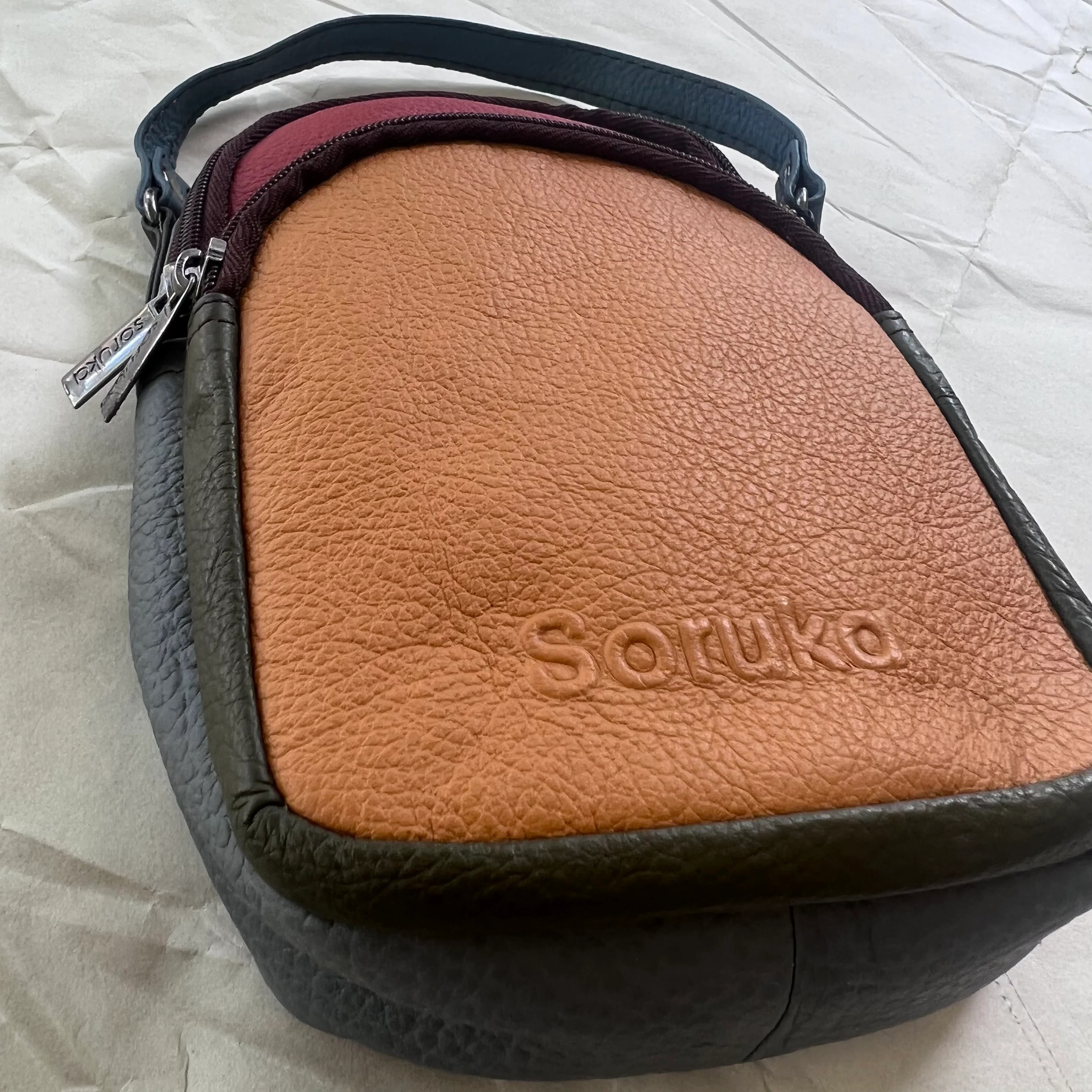 Soruka - Ruth Small Backpack Crossbody, Cinnamon & Honey - Image 3