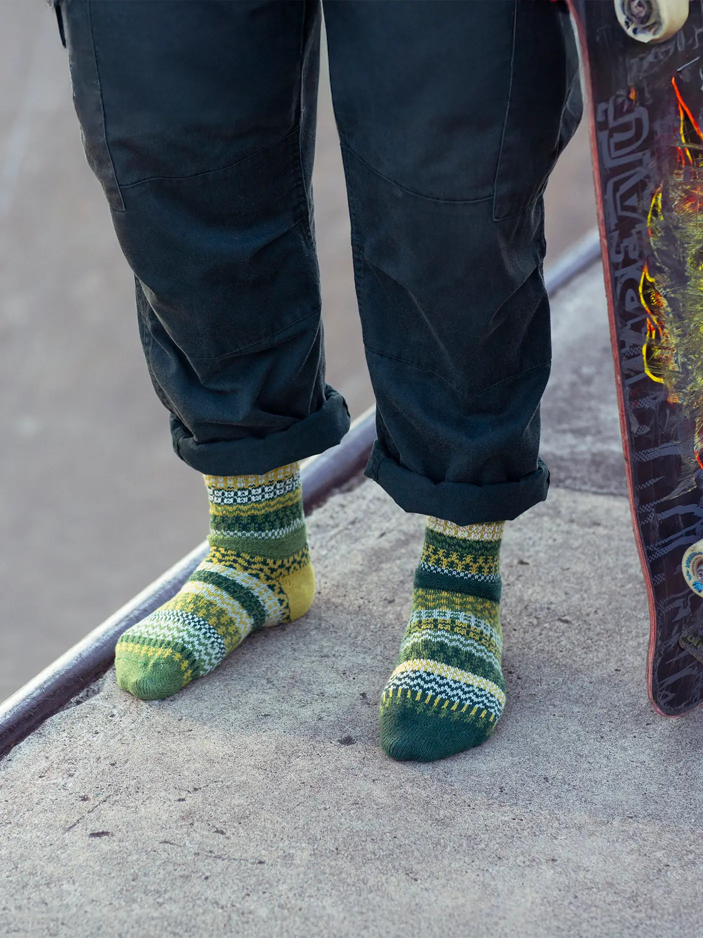 Solmate Socks - Fiddlehead Crew Socks - Image 3