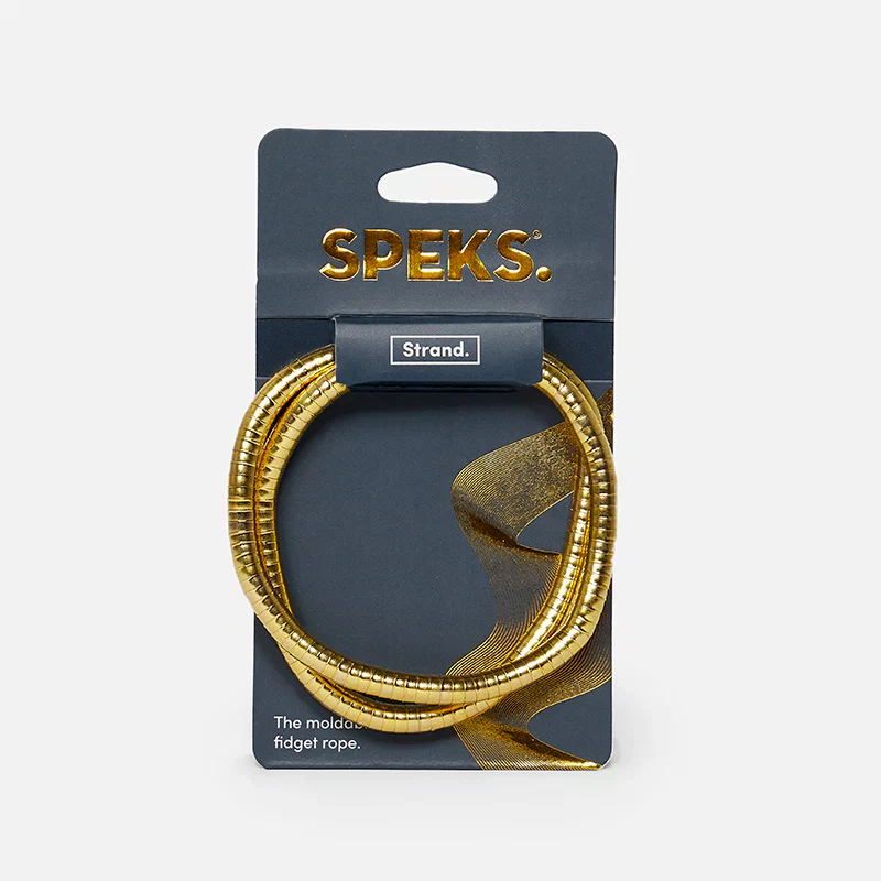 Speks - Strand Moldable Fidget Rope, Gold - Image 4