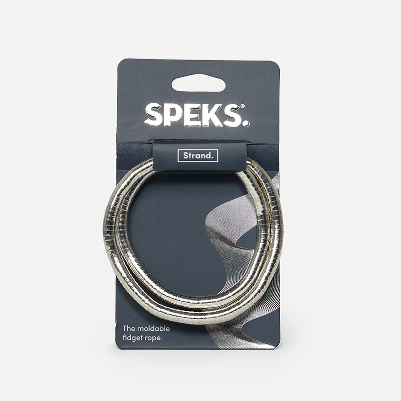 Speks - Strand Moldable Fidget Rope, Silver - Image 4