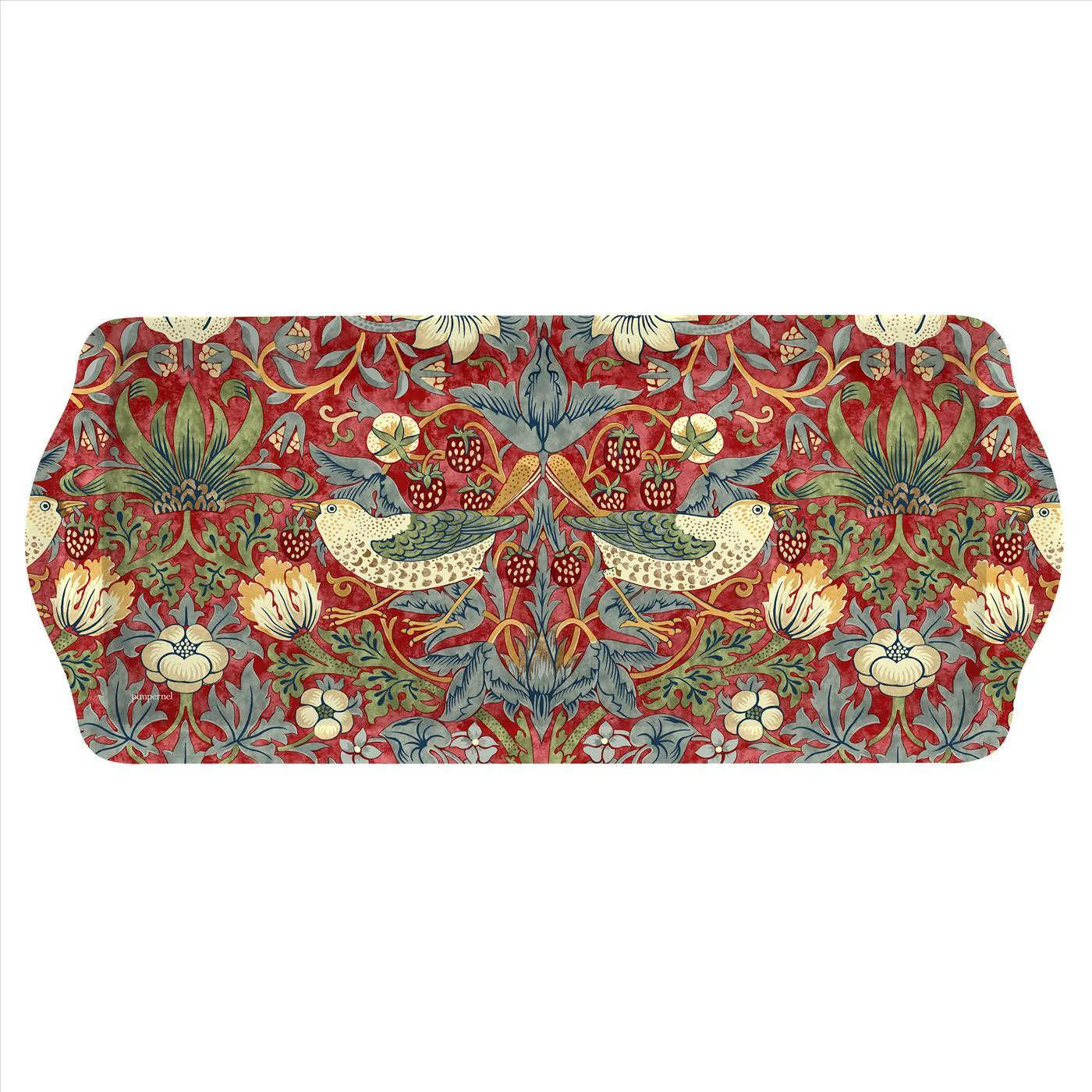 Spode - Strawberry Thief Red Melamine Sandwich Tray
