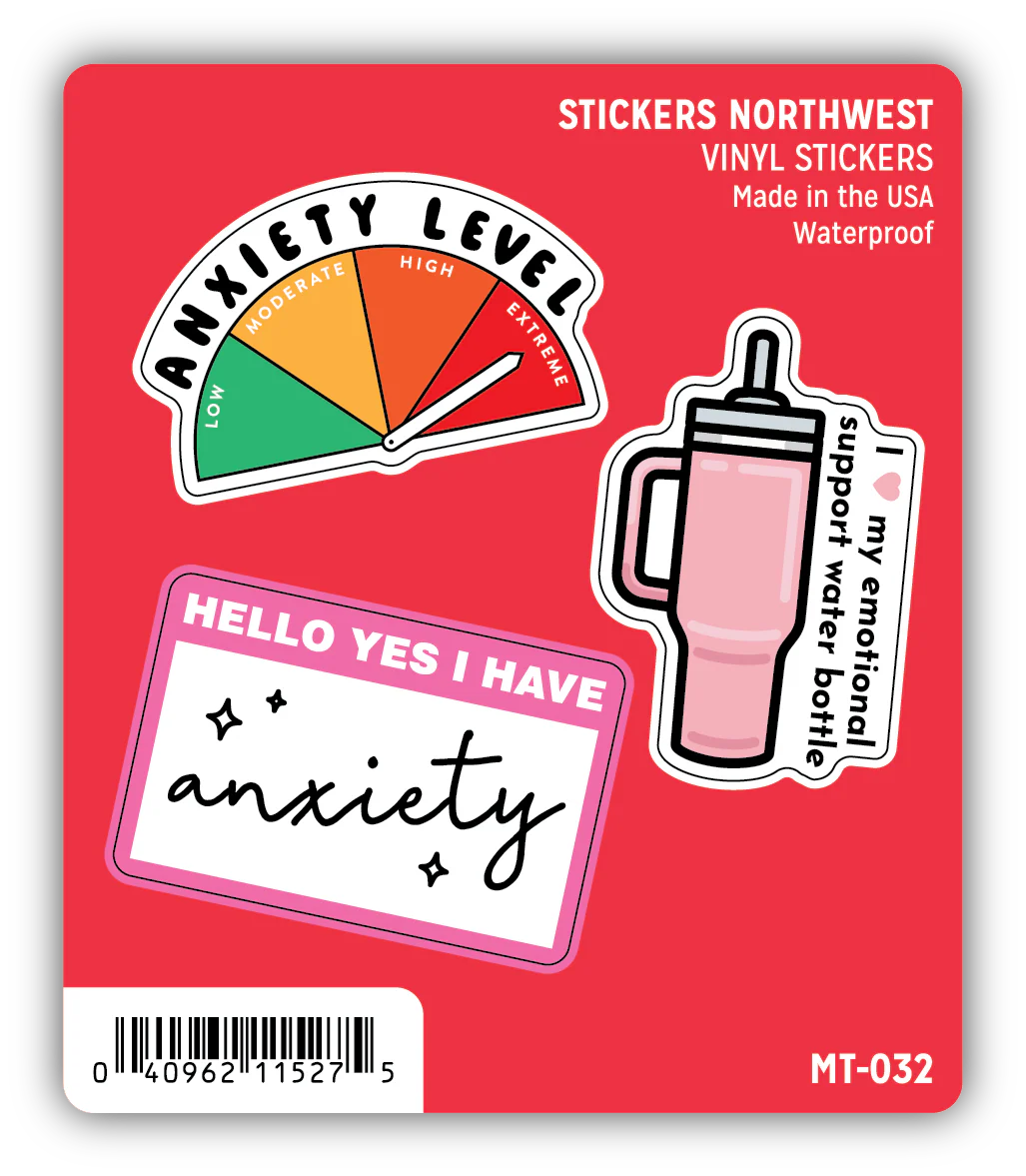 Stickers Northwest - Anxiety Mini Sticker Trio