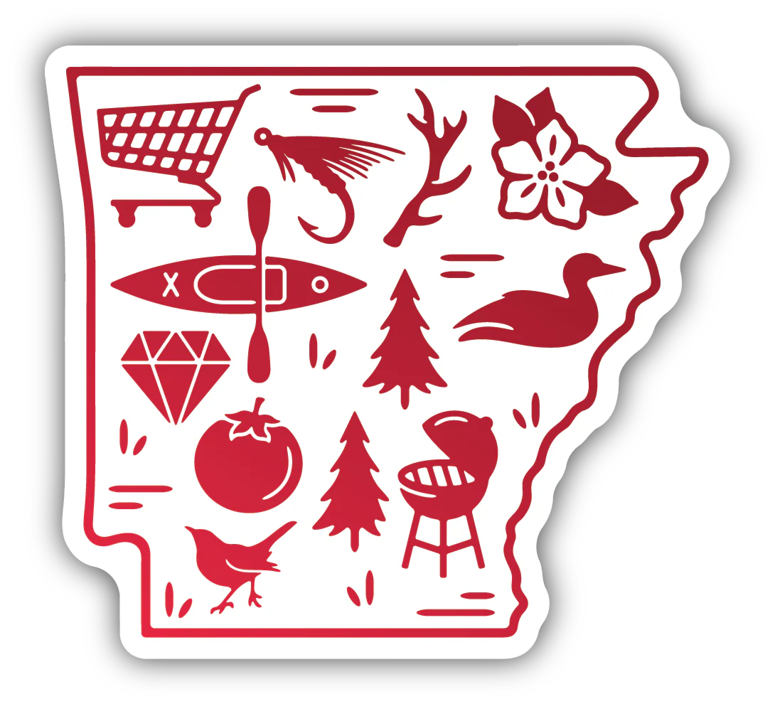 Stickers Northwest - Arkansas Icons Sticker