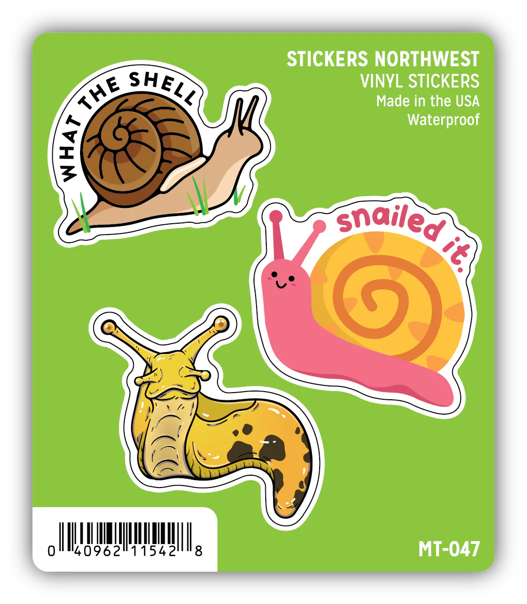 Stickers Northwest - Gastropod Mini Sticker Trio