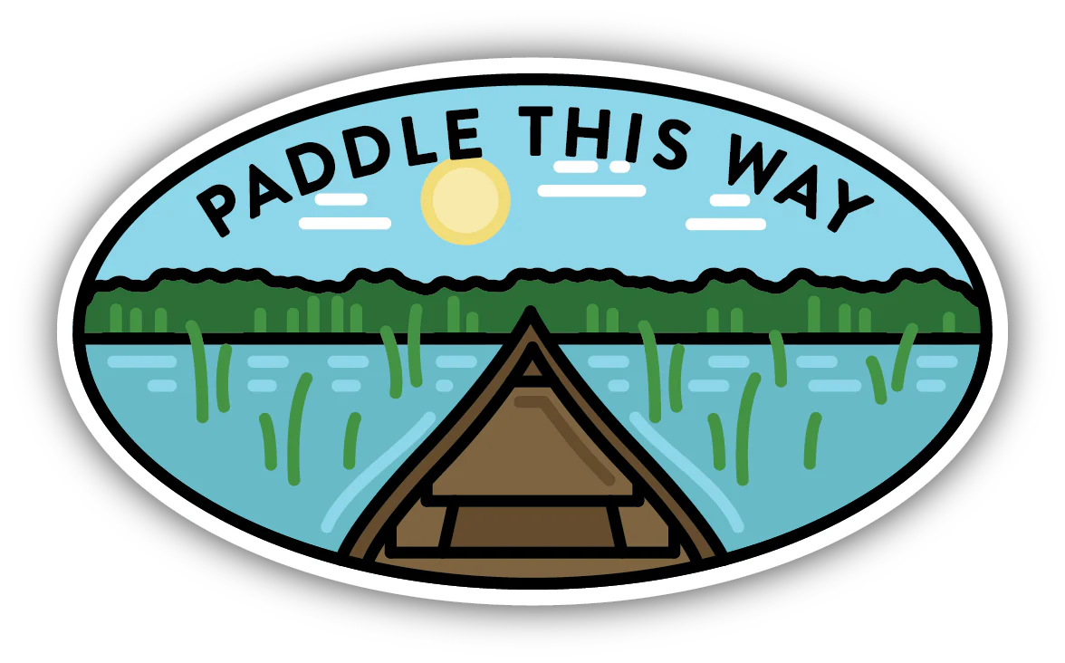 Stickers Northwest - Paddle This Way Sticker