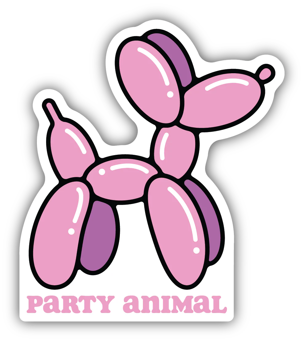 Stickers Northwest - Party Animal Balloon Dog Sticker
