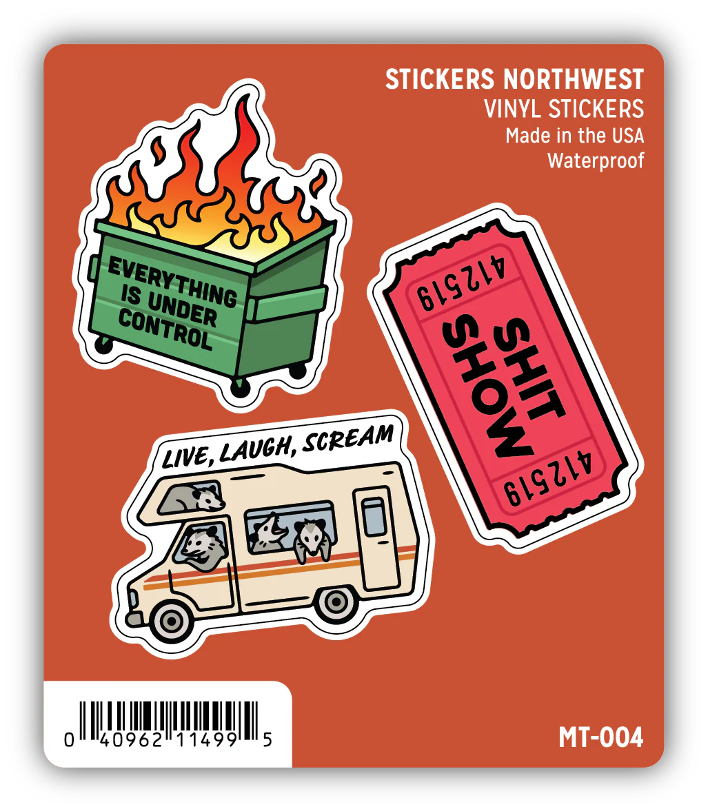 Stickers Northwest - Snarky Icon Mini Sticker Trio