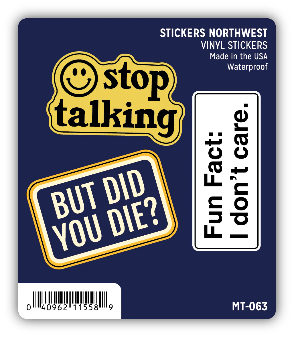 Stickers Northwest - Snarky Sayings Mini Sticker Trio