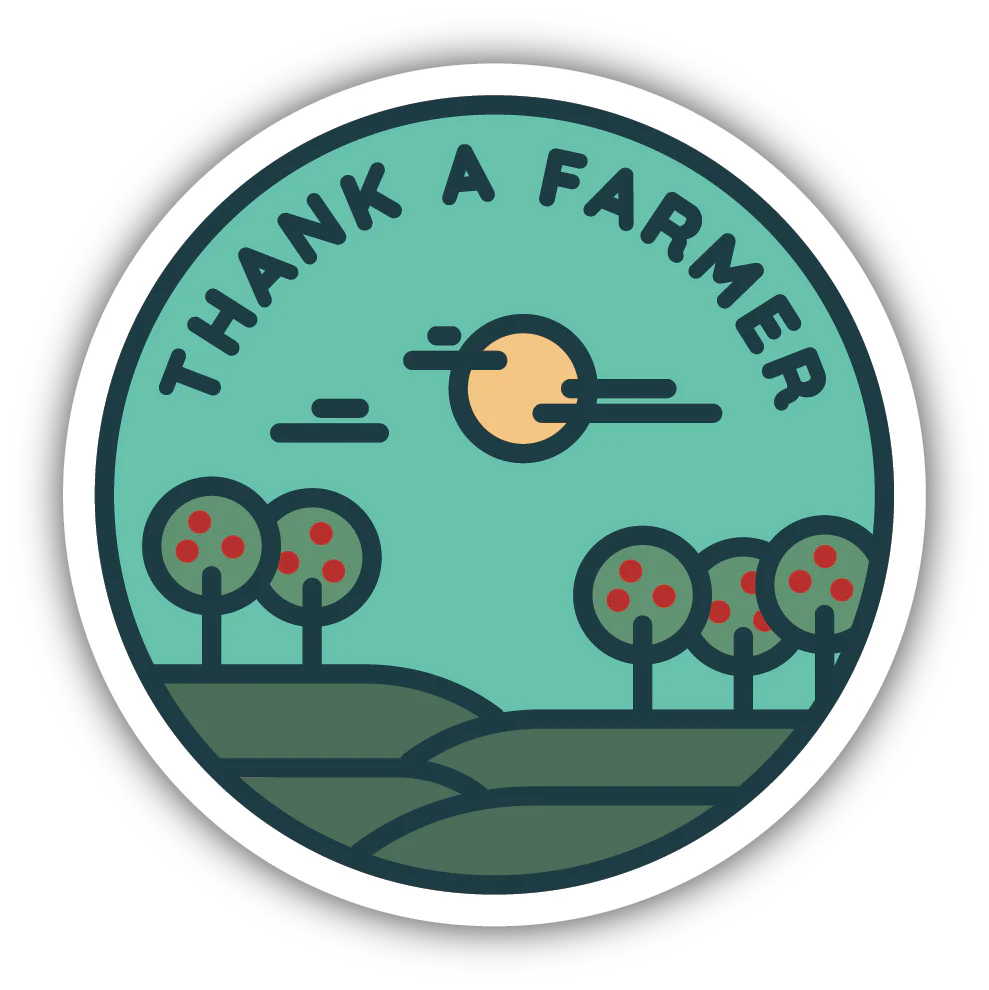 Stickers Northwest - Thank A Farmer Sticker