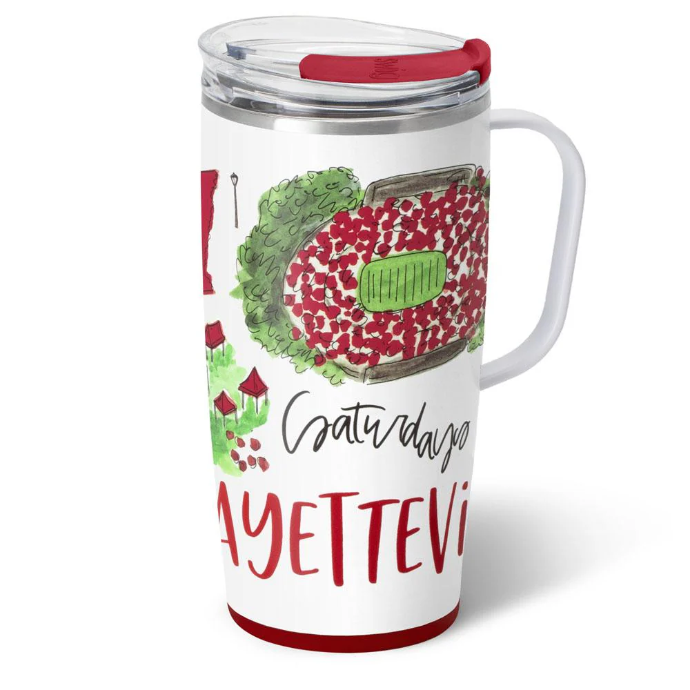 Swig - Saturdays in Fayetteville Travel Mug, 22 Ounce