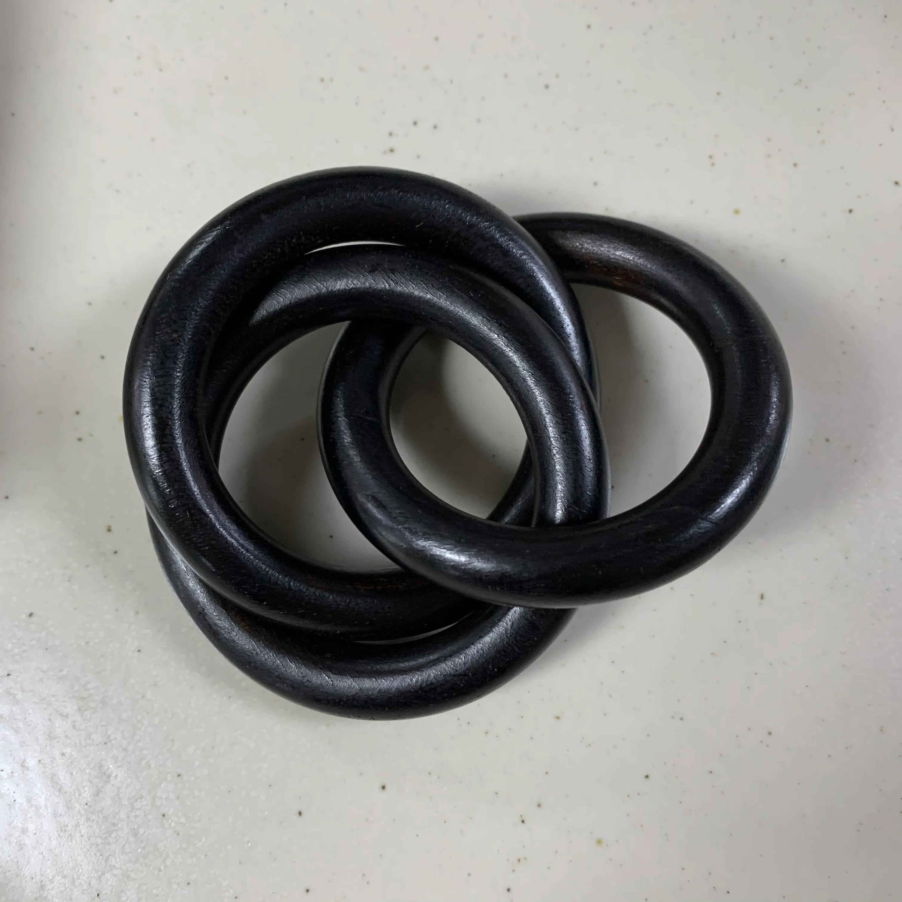 Tableau - Black Interlocking Wooden Napkin Ring - Image 4