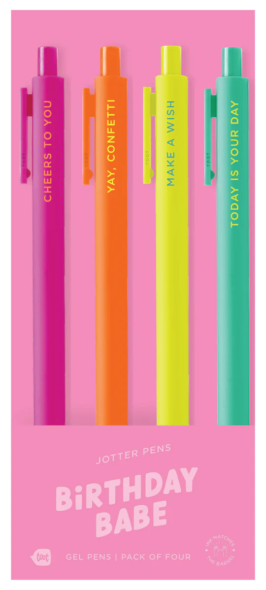 Talking Out of Turn - Birthday Babe Jotter 4 Pack