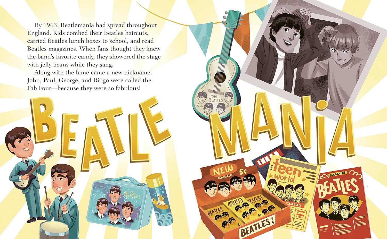 The Beatles: A Little Golden Book Biography by Judy Katschke - Image 3