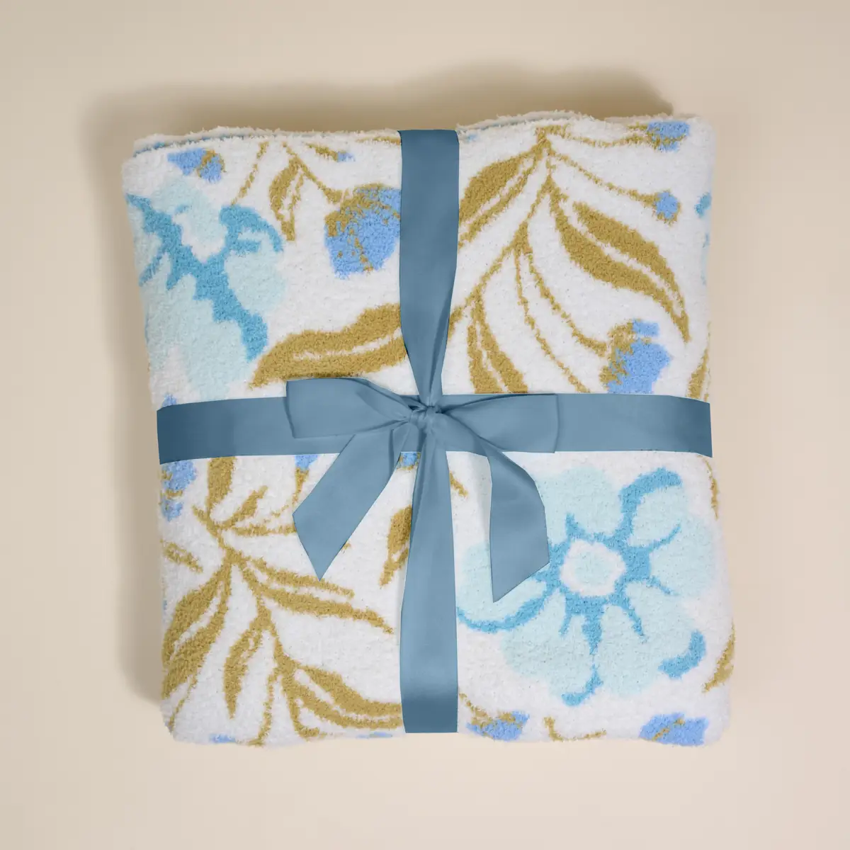 The Darling Effect - Cozy Dreams Luxe Blanket, Aqua Poppin' Petals - Image 4