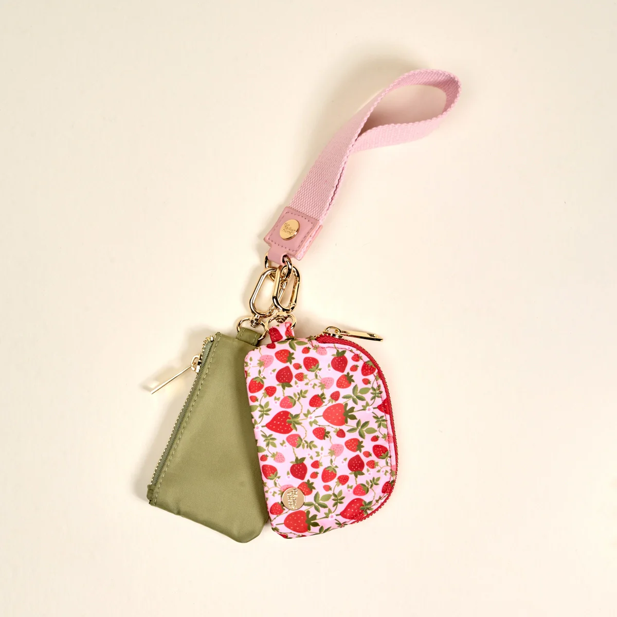 The Darling Effect - Dynamic Duo Pouch Wristlet, Strawberry Fields - Image 3