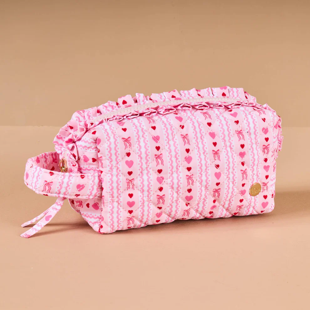 The Darling Effect - Essentials Quilted Cosmetic Pouch, Oh So Lovely