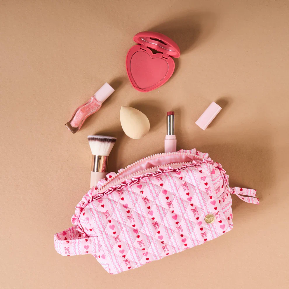 The Darling Effect - Essentials Quilted Cosmetic Pouch, Oh So Lovely - Image 3