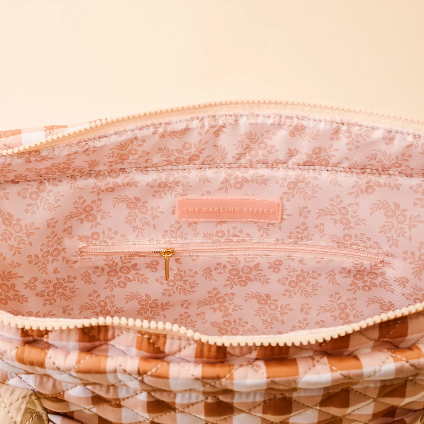 The Darling Effect - Everyday Quilted Tote Bag, Maple Gingham - Image 4