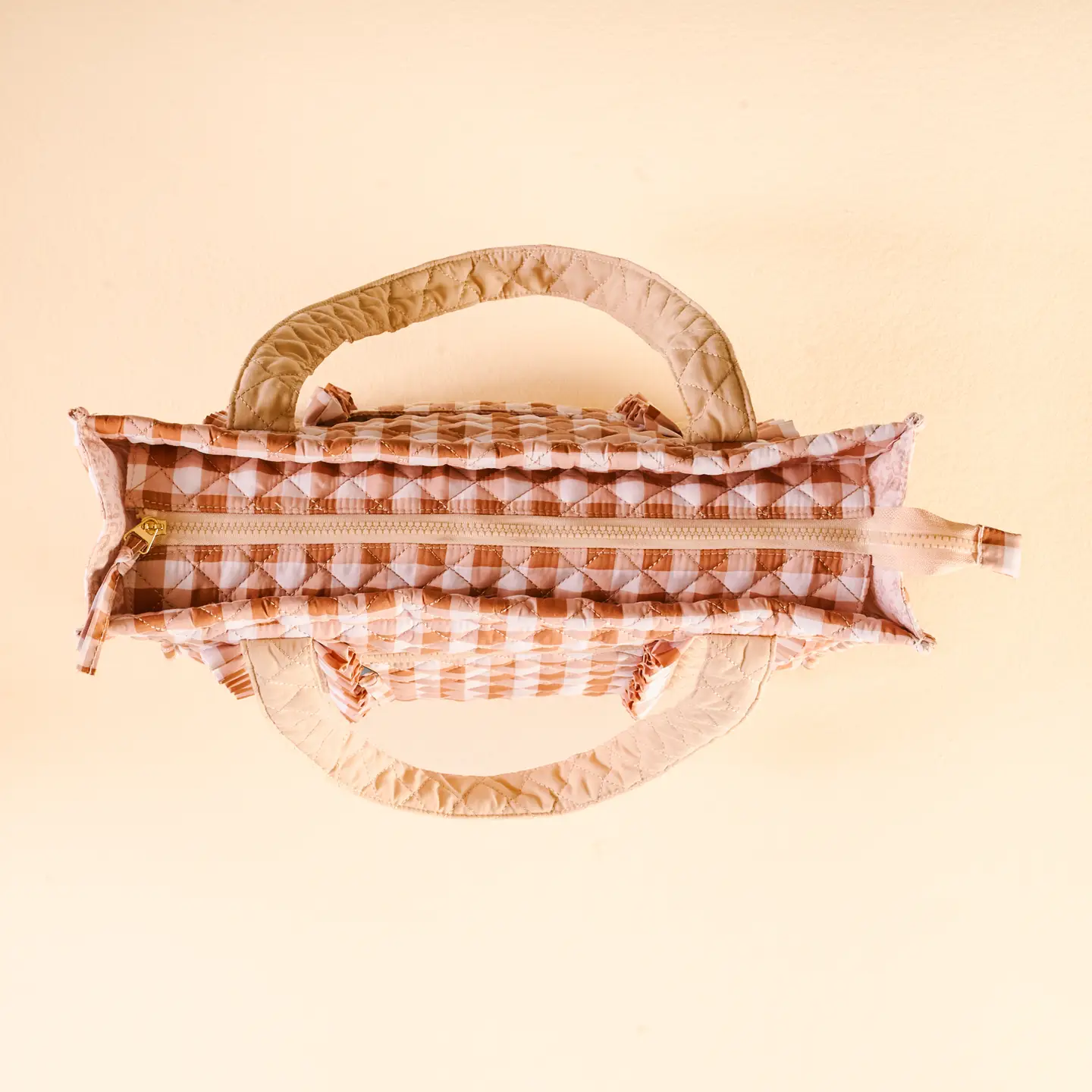 The Darling Effect - Everyday Quilted Tote Bag, Maple Gingham - Image 5