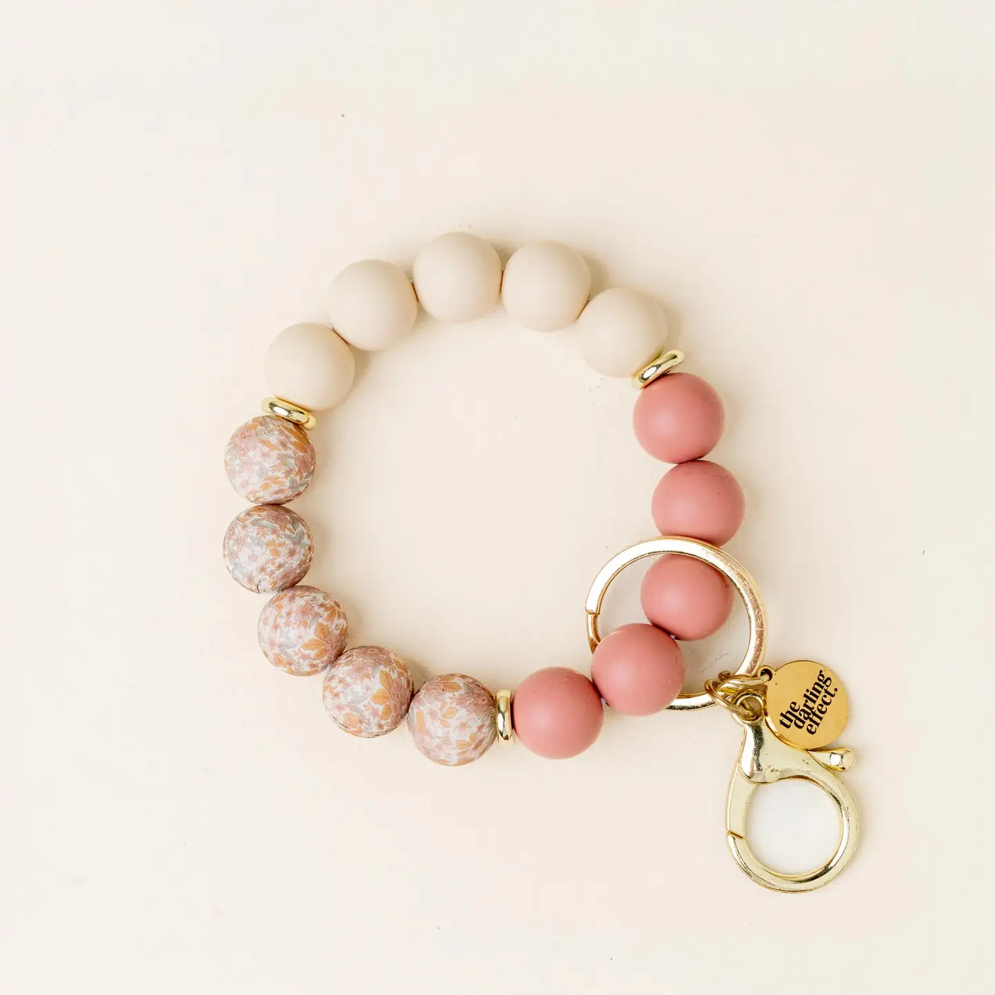 The Darling Effect - Hands-Free Keychain Wristlet, Mauve Muse